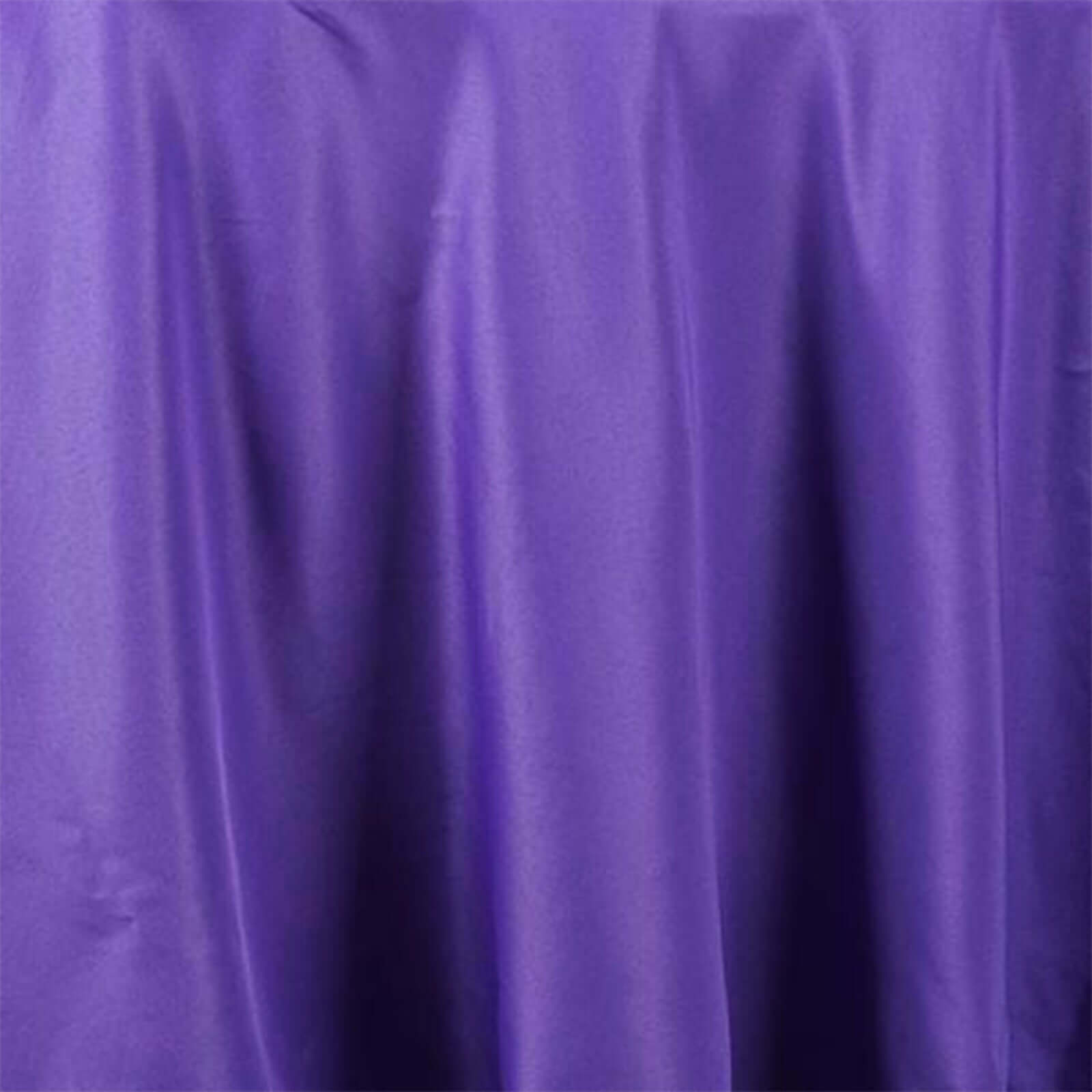 Wrinkle-Resistant Purple Polyester 108-Inch Round Tablecloth