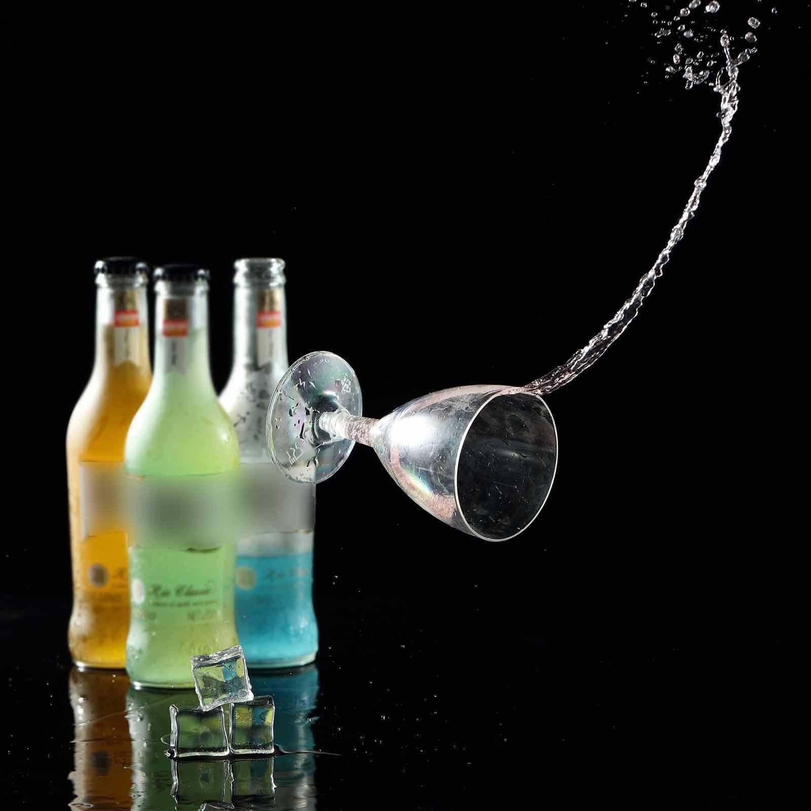 Hot Deal! 12-Pack 6oz Clear Plastic Disposable Wine Glasses with Short Hollow Stem