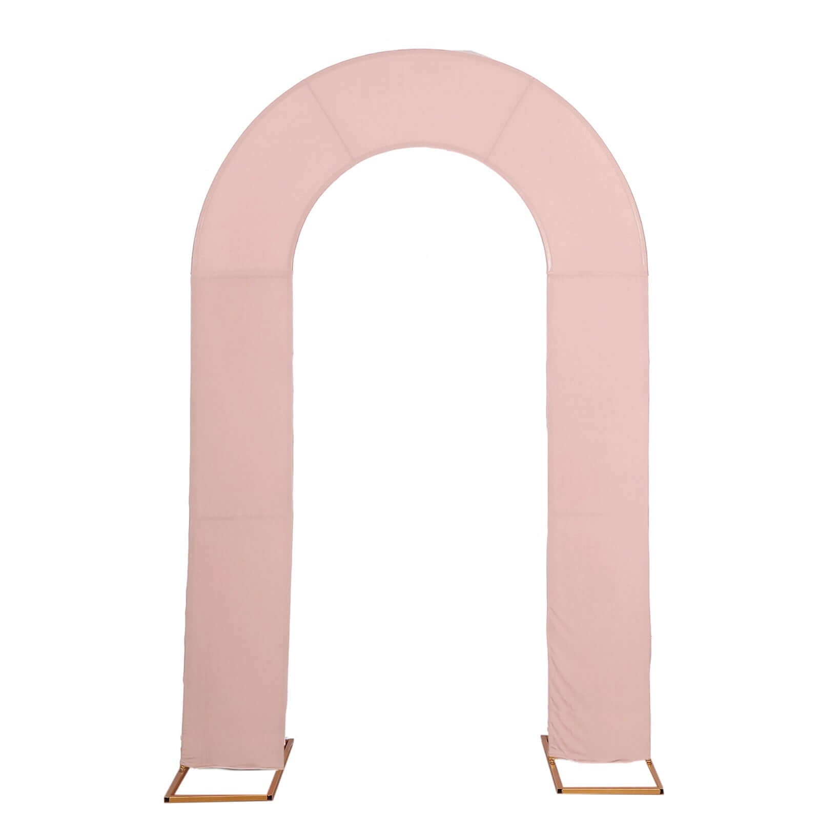 Hot Sale! 8ft Dusty Rose Spandex U-Shaped Fitted Slipcover for Wedding Arch Backdrop