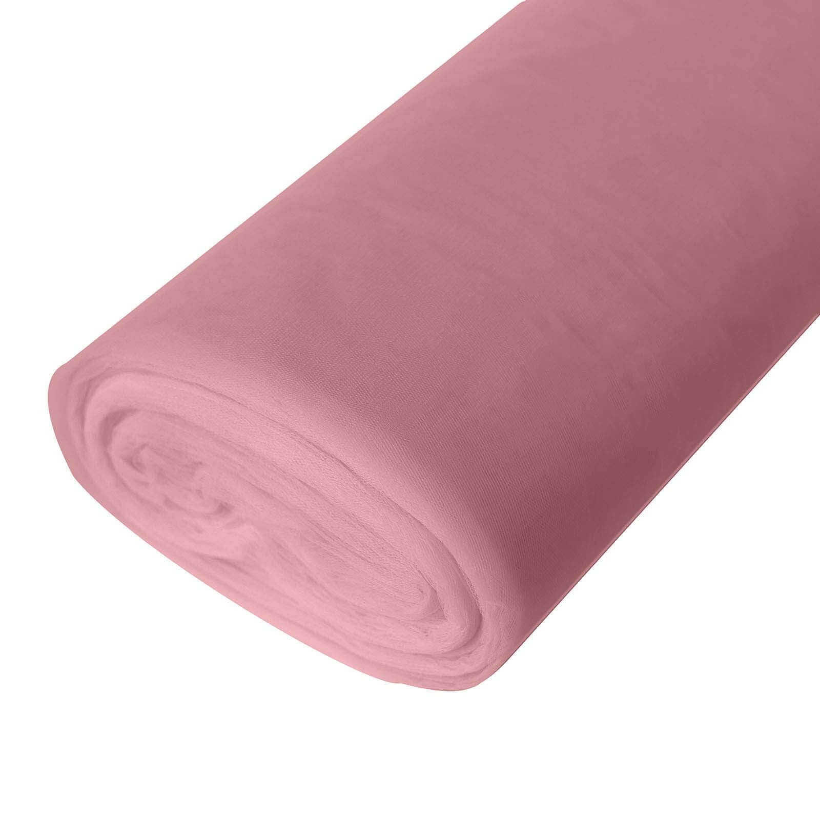 Get This 108x50 Yards Dusty Rose Tulle Fabric Bolt for Your DIY Crafts!