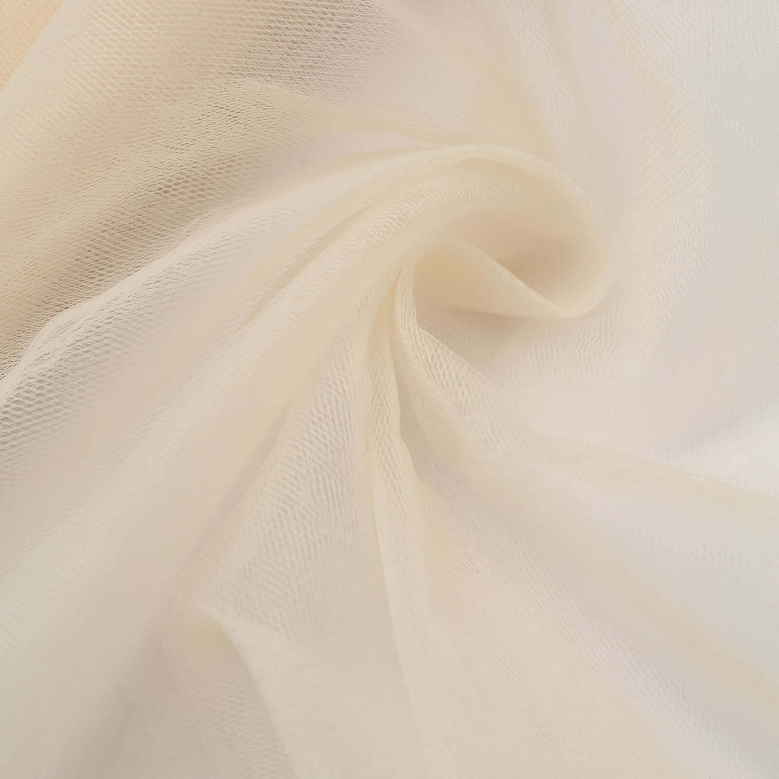 Ivory Tulle Fabric Bolt - 54' Wide, 40 Yards for DIY Crafts