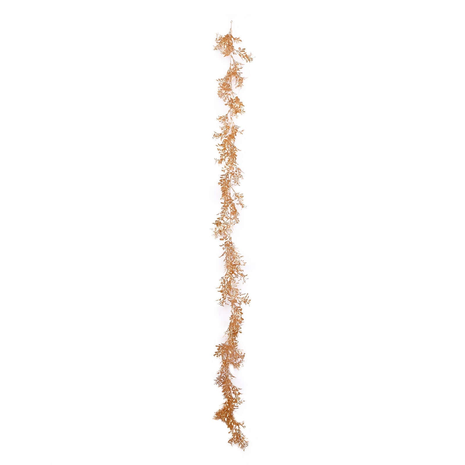 Hot Sale! 6ft Metallic Gold Artificial Boxwood Leaf Table Garland for Modern Event Decor