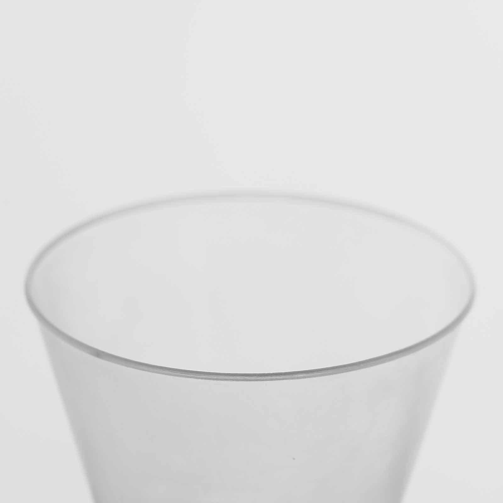 25-Piece Set of 9oz Clear Hard Plastic Disposable Party Tumblers