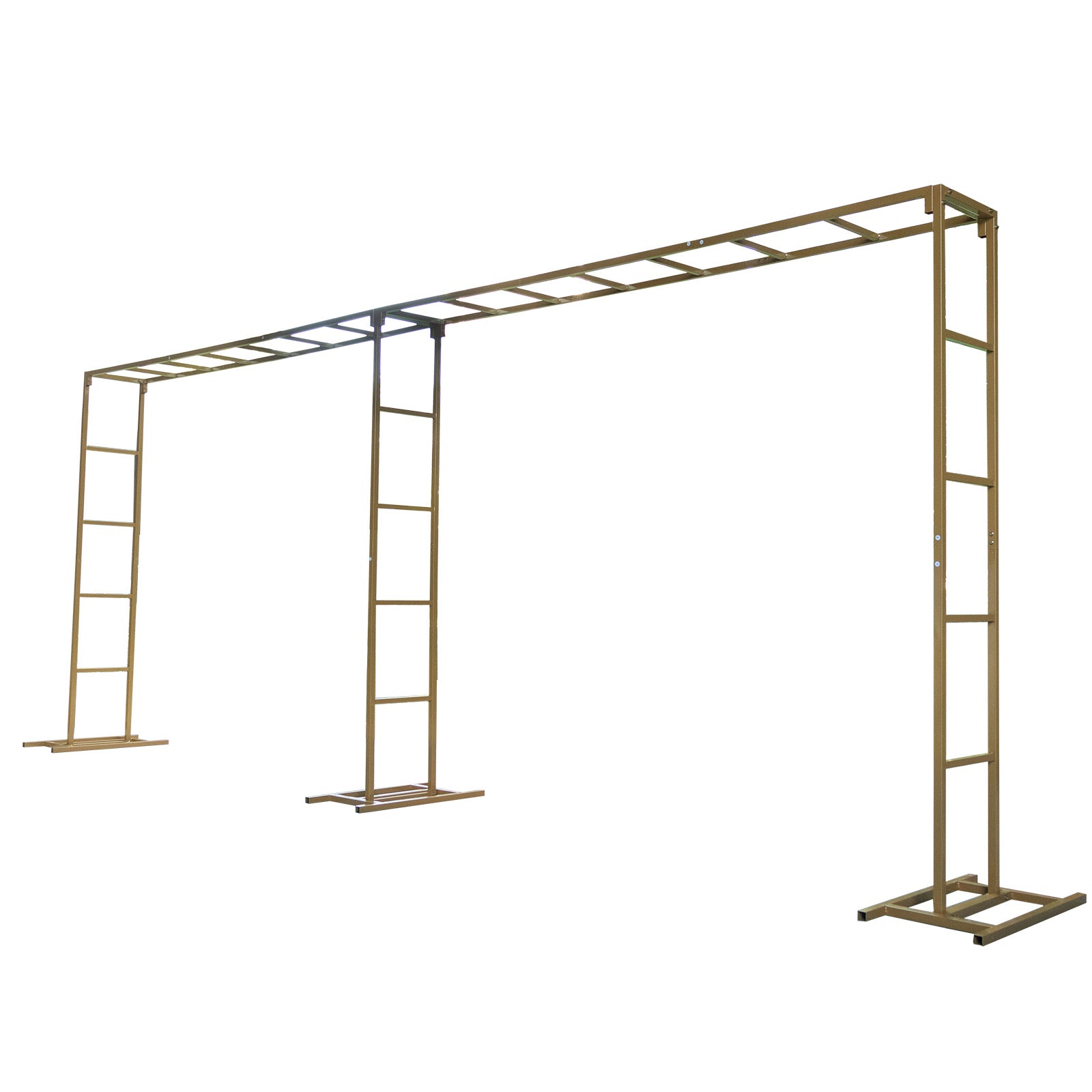 Get This Sturdy 6ft x 16ft Gold Freestanding Arbor for Floral Balloon Decor