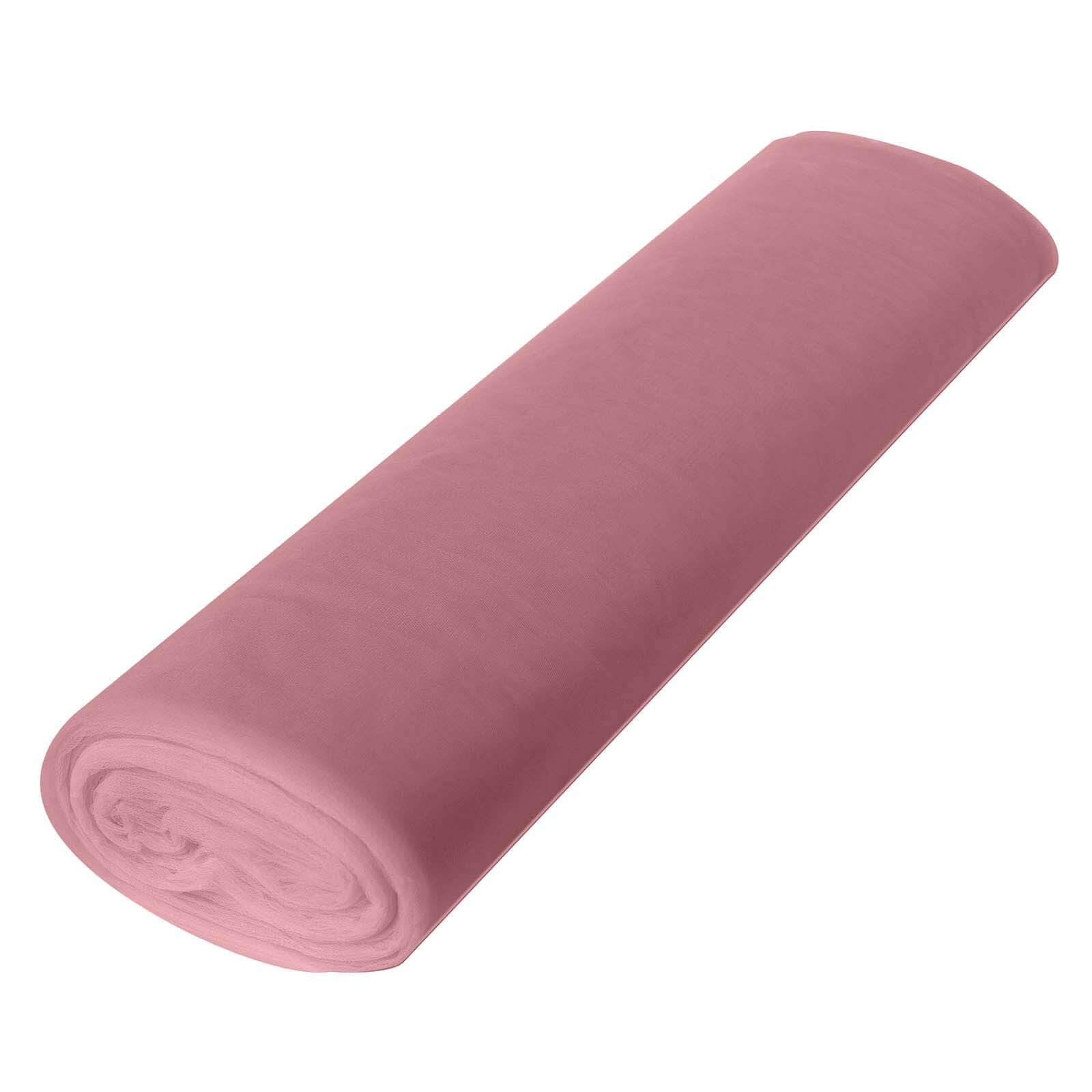 Get This 108x50 Yards Dusty Rose Tulle Fabric Bolt for Your DIY Crafts!