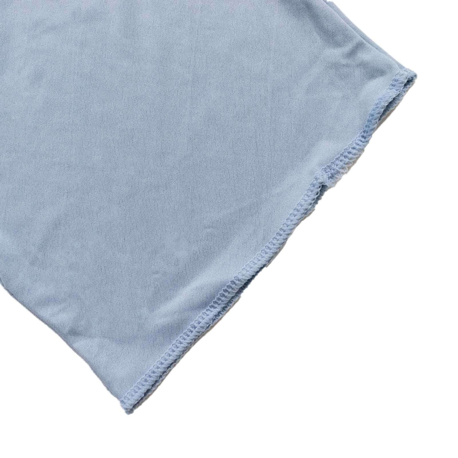 Custom-Fit 7.5ft Dusty Blue Spandex Cover for Crescent Moon Wedding Arch