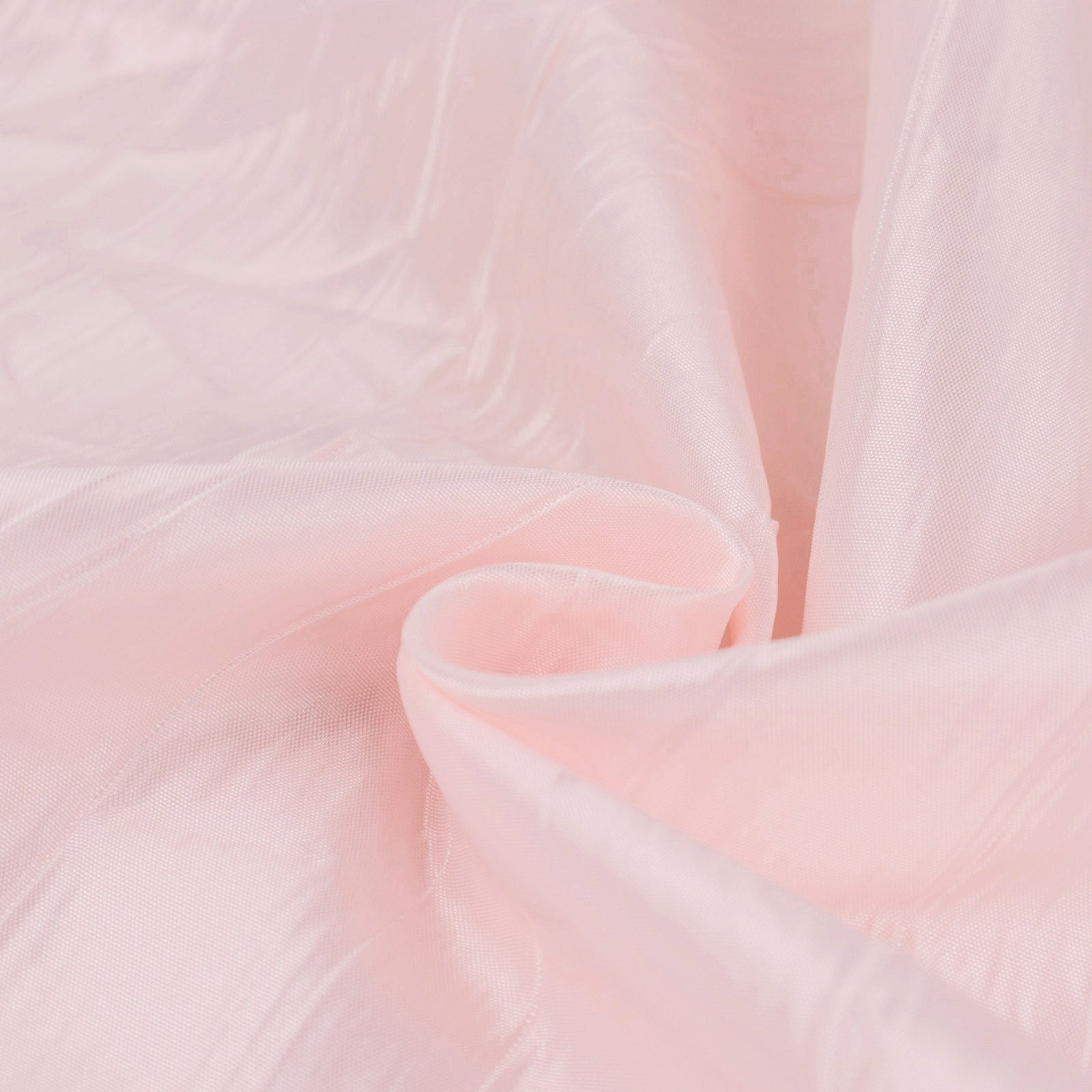 Premium Blush Accordion Crinkle Taffeta Fabric Bolt - 54 Inches Wide, 10 Yards Long