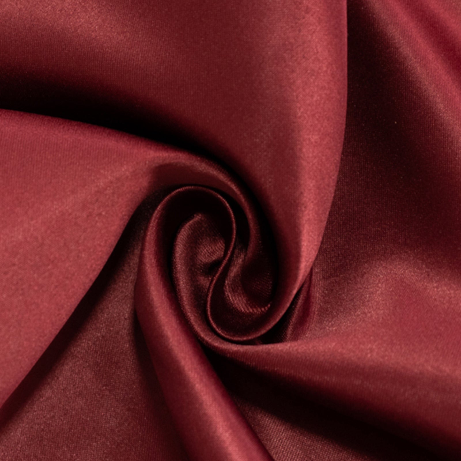 Luxury Burgundy Lamour Satin 54x54 Square Table Overlay - Durable & Silk-Like