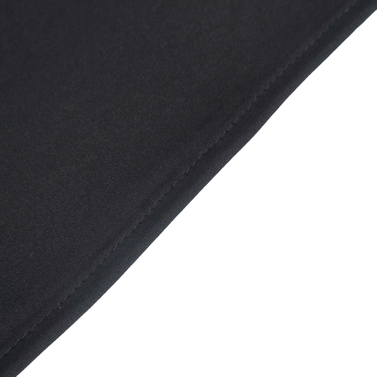 Custom Fitted 7ft Matte Black Spandex Half Moon Chiara Backdrop Stand Cover for Wedding Arch