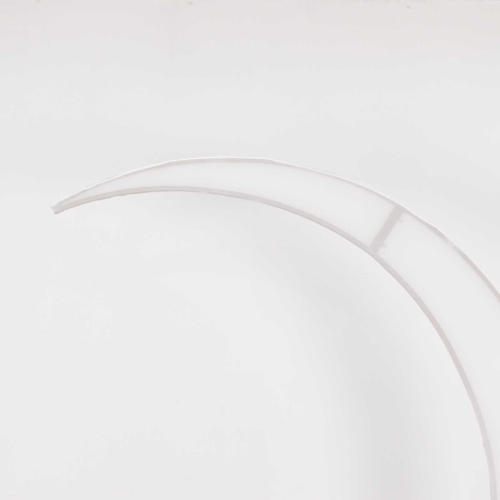 Custom-Fitted 7.5ft White Spandex Cover for Crescent Moon Wedding Arch