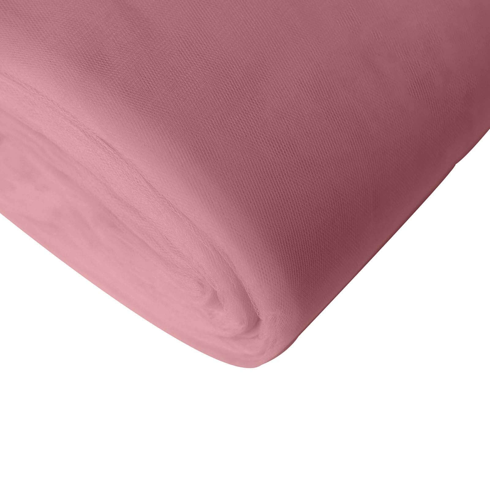 108x50 Yards Dusty Rose Tulle Fabric Bolt, DIY Craft Fabric Roll