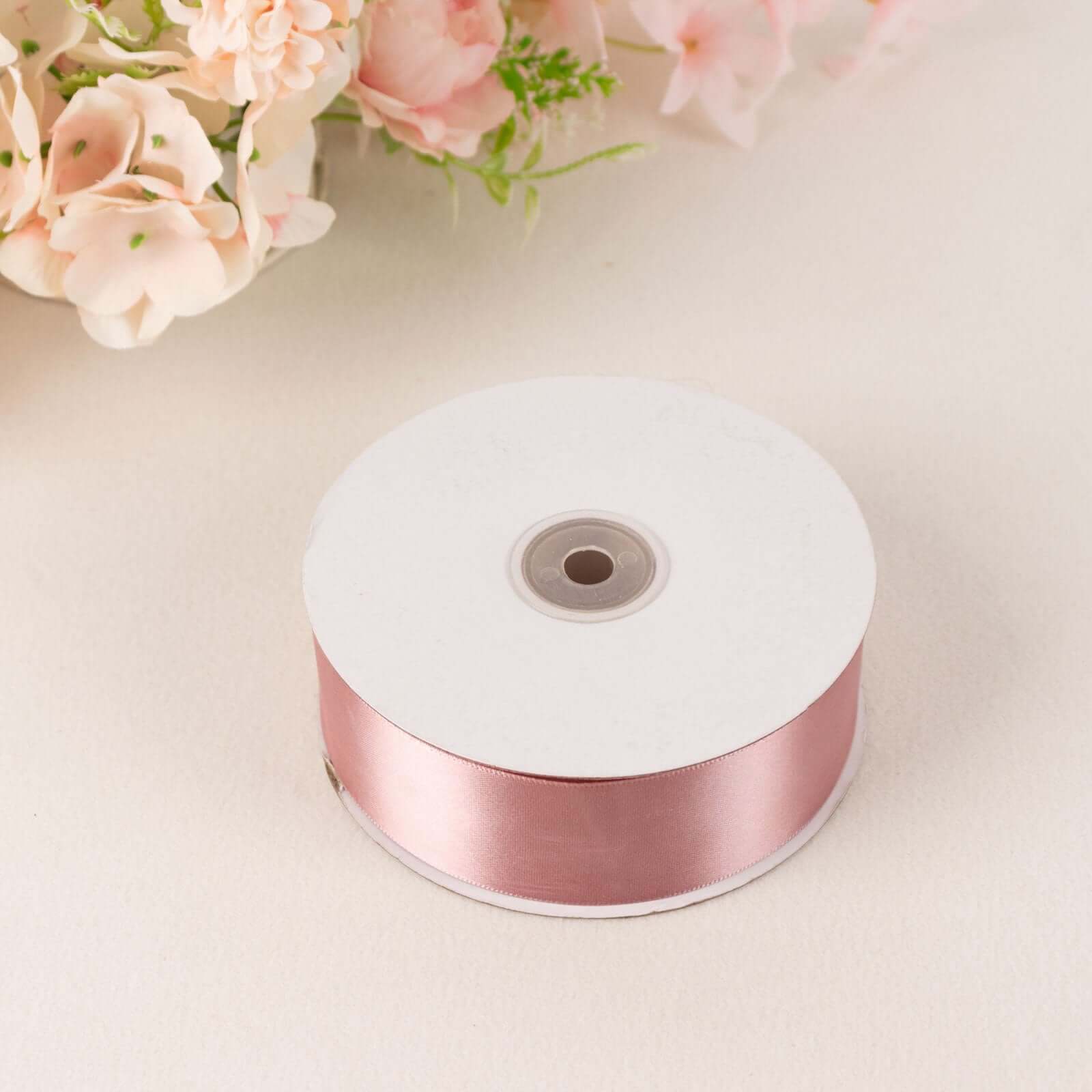 50 Yards 1.5" Dusty Rose Decorative Satin Ribbon - Ideal for Events