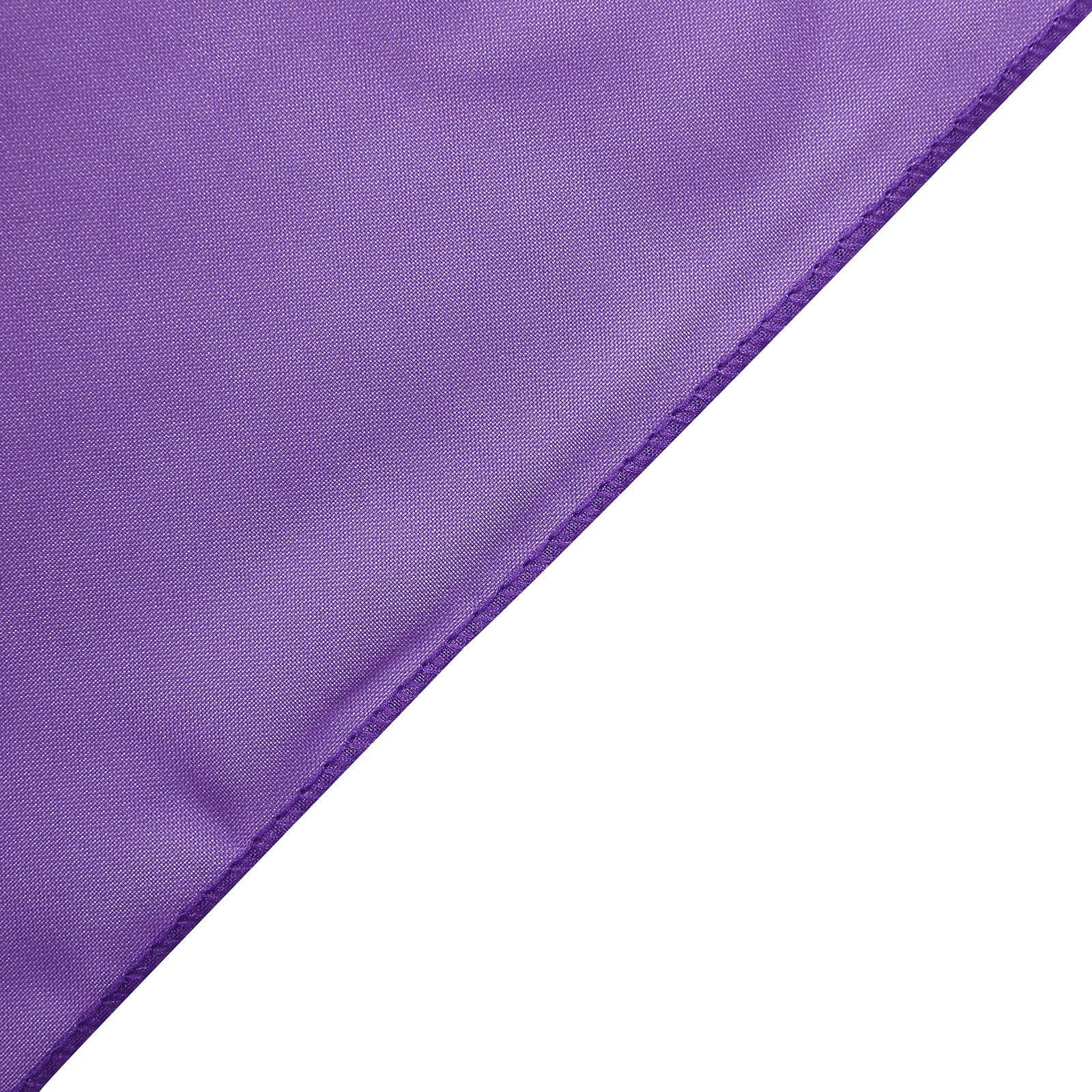 5-Pack Purple Premium Chiffon Chair Sashes - Soft & Lightweight Designer Bows