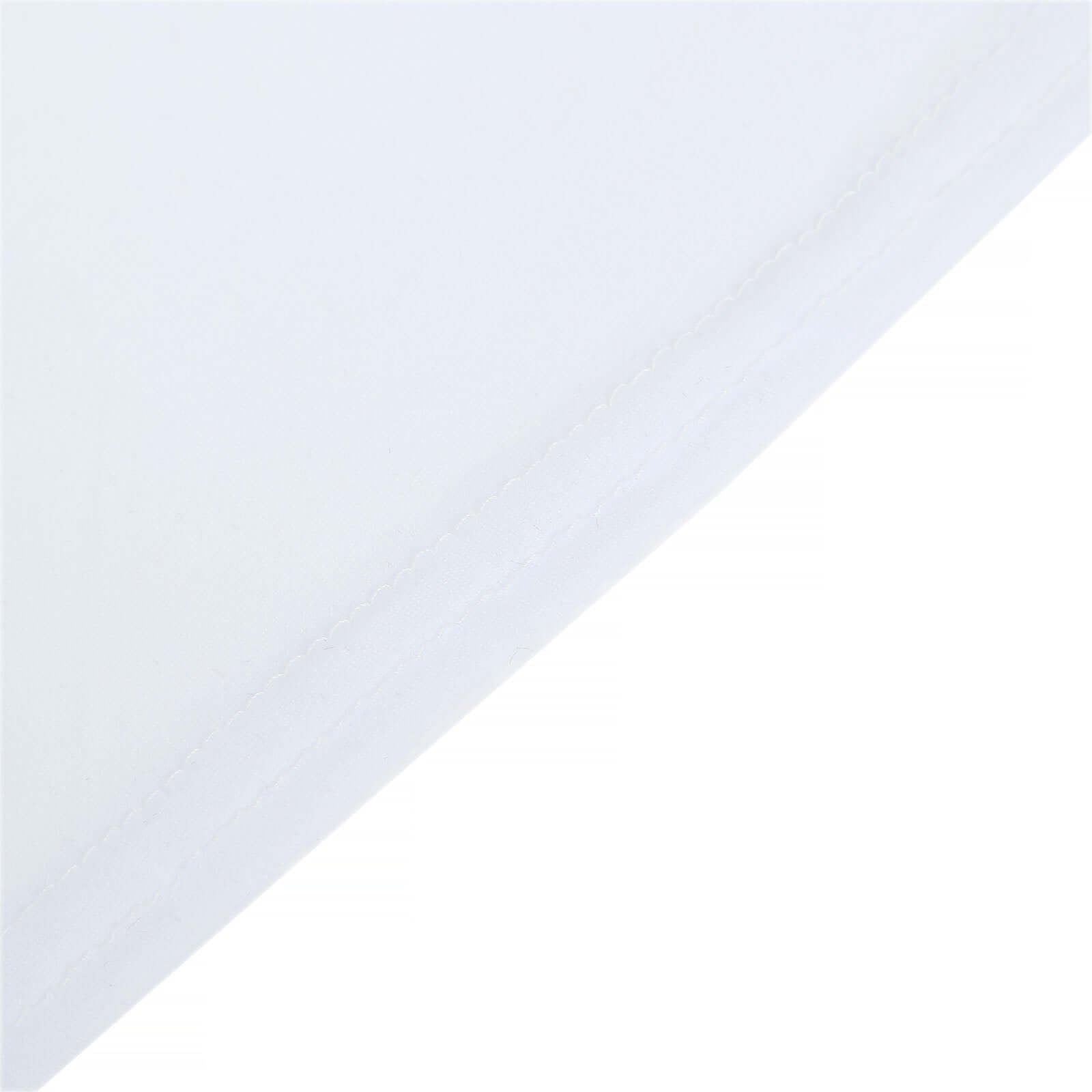 Custom-Fit Matte White Spandex Half Moon Wedding Arch Covers Set of 4 - Various Sizes