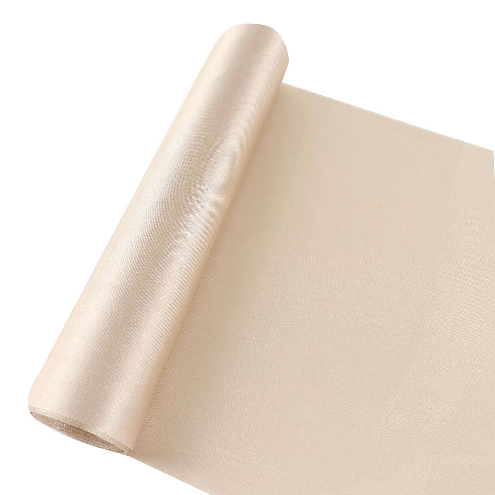 Wholesale Beige Satin Fabric Bolt (12'x10yd) for DIY Crafts