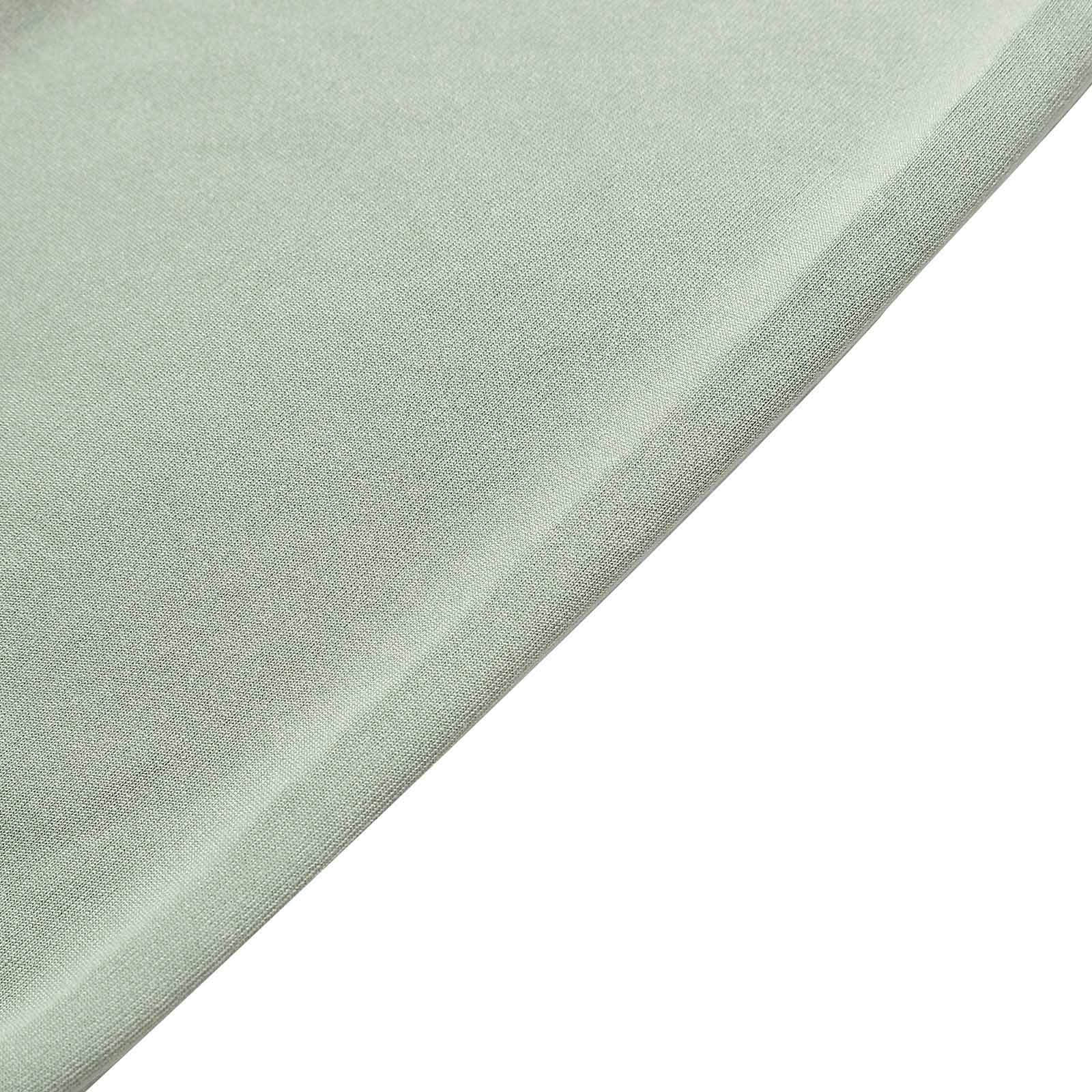 5-Pack Stretchable Spandex Chair Sashes in Sage Green - Ideal for Weddings and Events