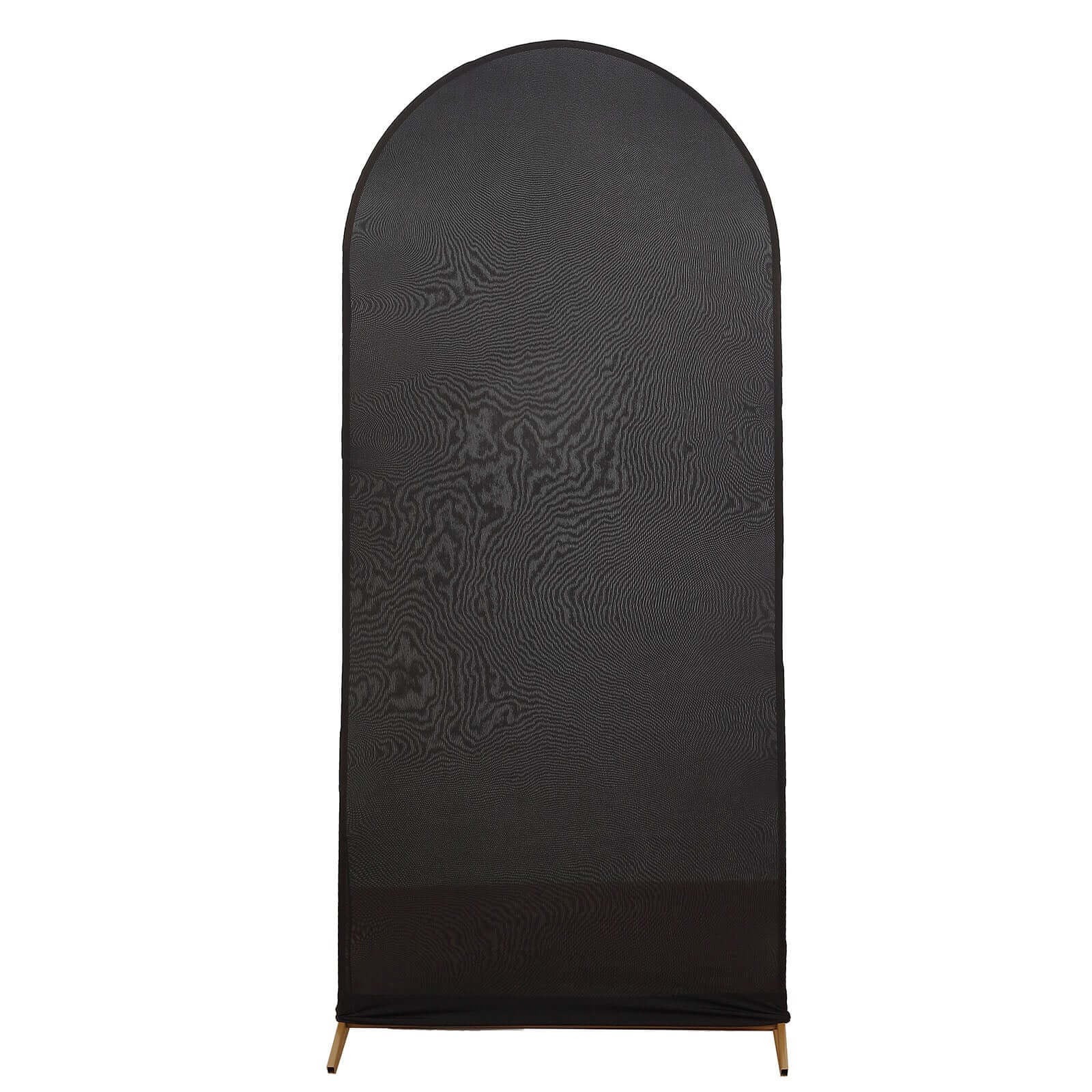 Exclusive 5ft Matte Black Spandex Fitted Cover for Round Top Wedding Arch