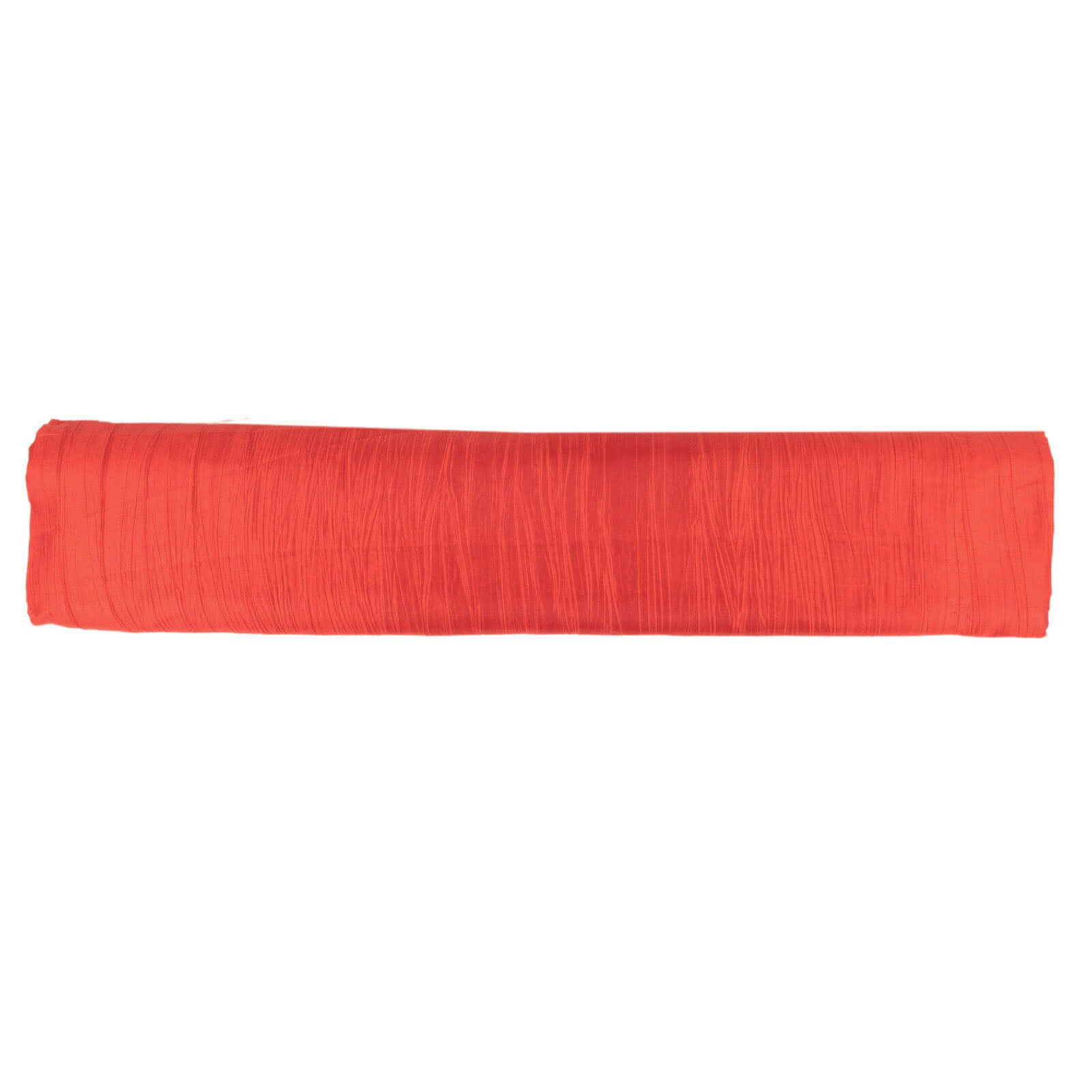 10-Yard Red Accordion Crinkle Taffeta Fabric Bolt, 54 Inches Wide