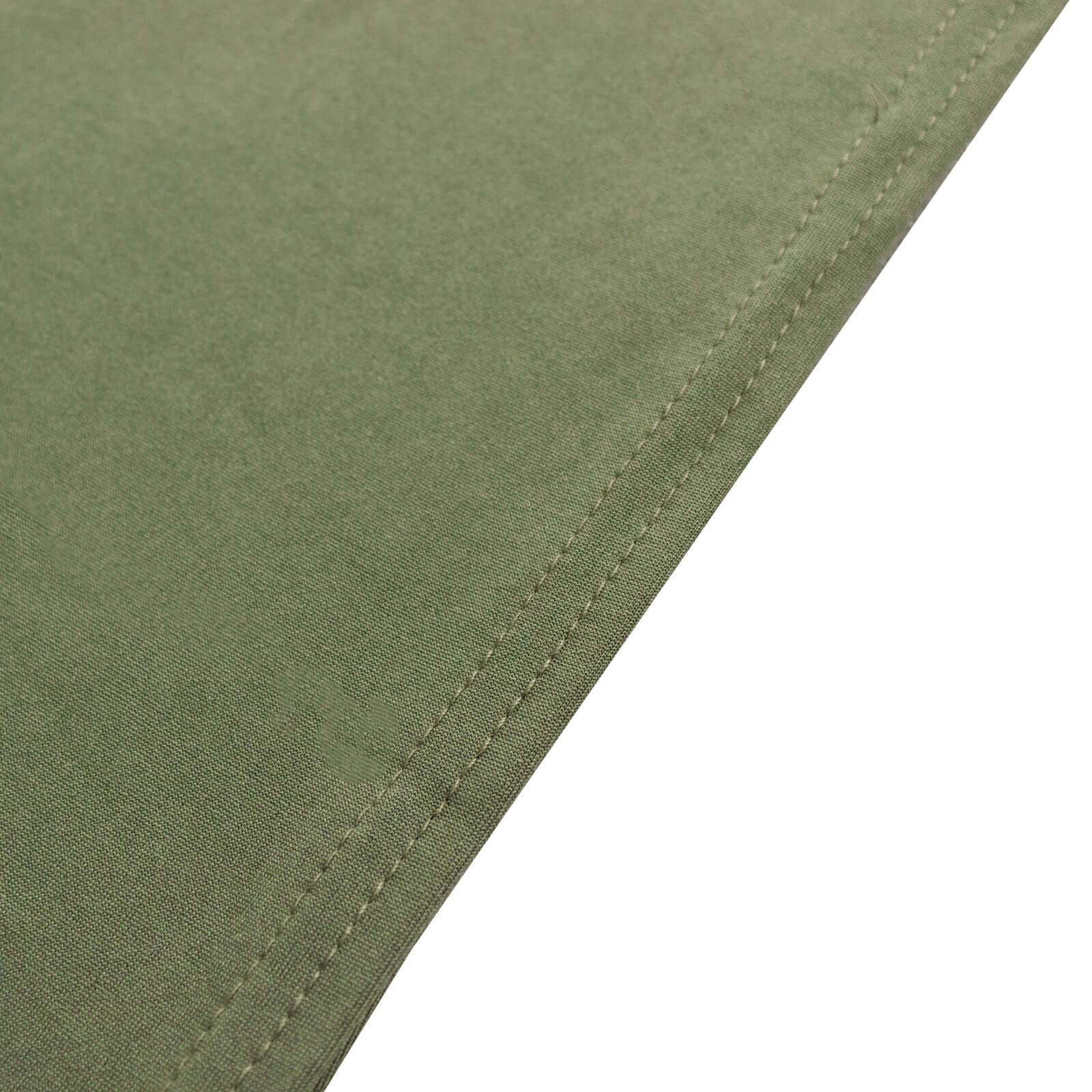 4-Piece Matte Dusty Sage Green Spandex Chiara Half Moon Wedding Arch Covers - 2.5ft, 5ft, 6ft, 7ft Sizes