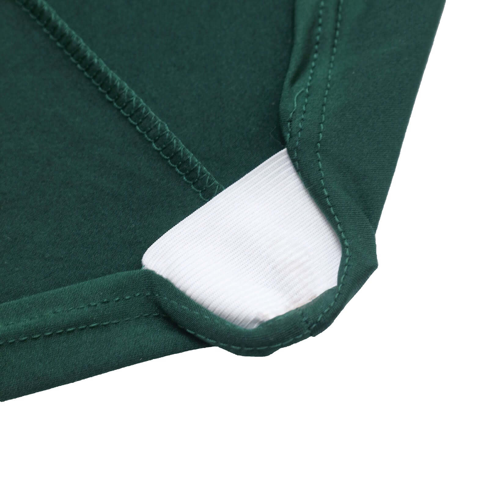 Reusable & Wrinkle-Resistant 160GSM Stretch Spandex Hunter Emerald Green Chair Cover for Folding Chairs