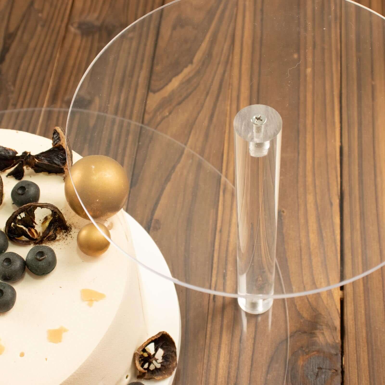 23-Clear 3-Tier Plastic Round Pedestal Cake Stand - Ideal for Dessert Buffets and Parties