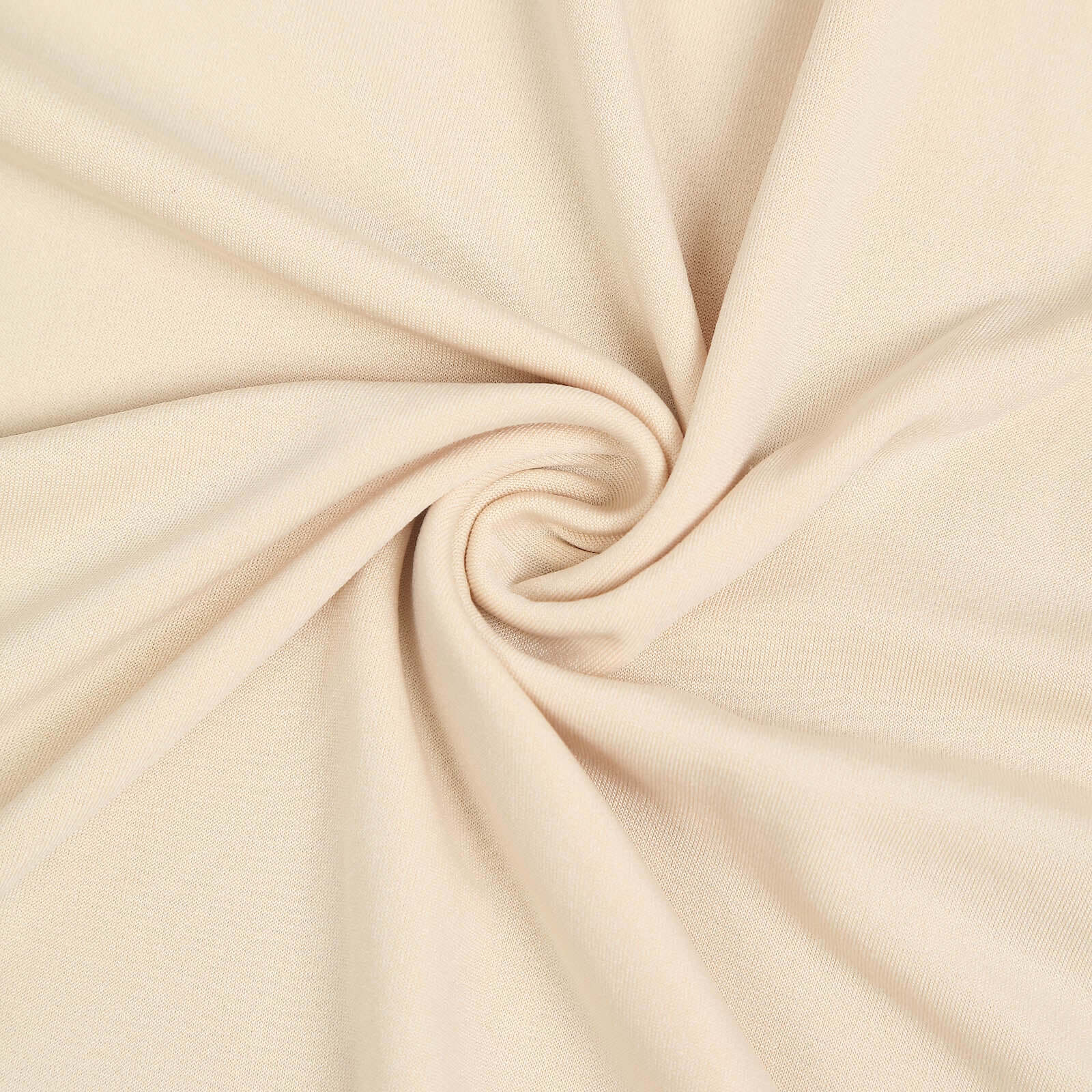 Hot Sale! 7ft Matte Beige Spandex Custom-Fitted Half Moon Wedding Arch Backdrop Stand Cover
