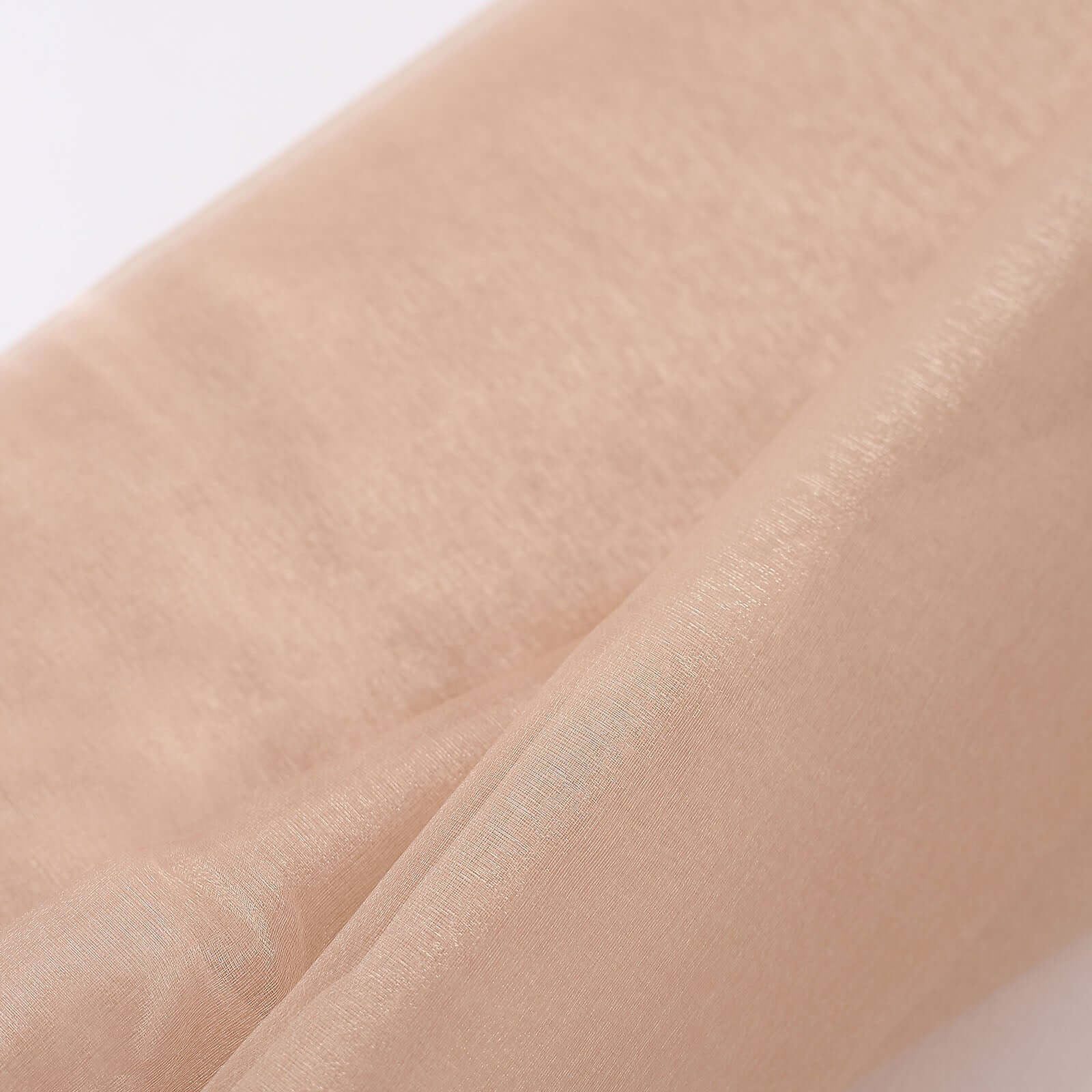 10yd Nude High-Quality Sheer Chiffon Fabric Bolt for DIY Drapery