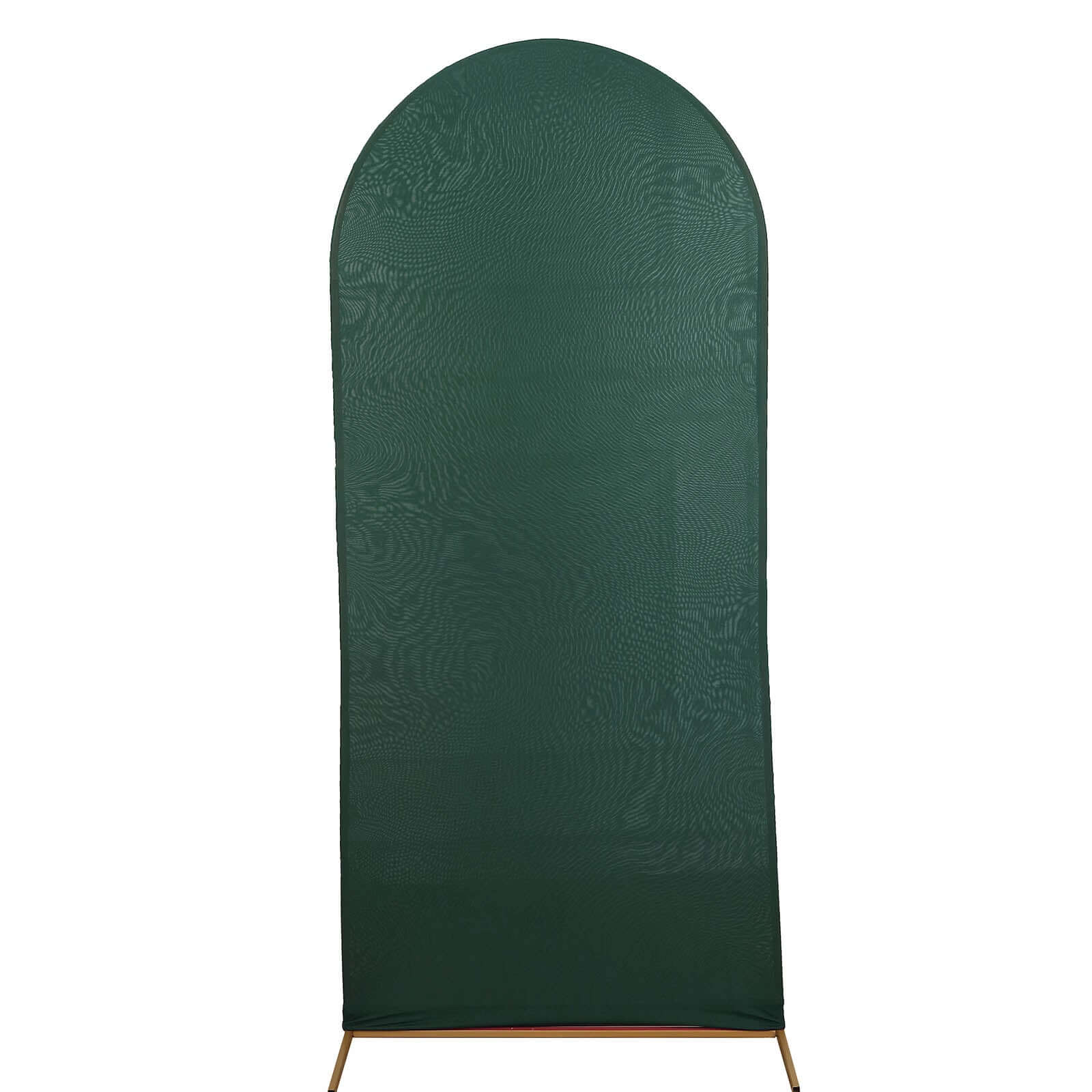 6ft Double - sided Matte Hunter Emerald Green Spandex Fitted Cover for Round Top Wedding Arch