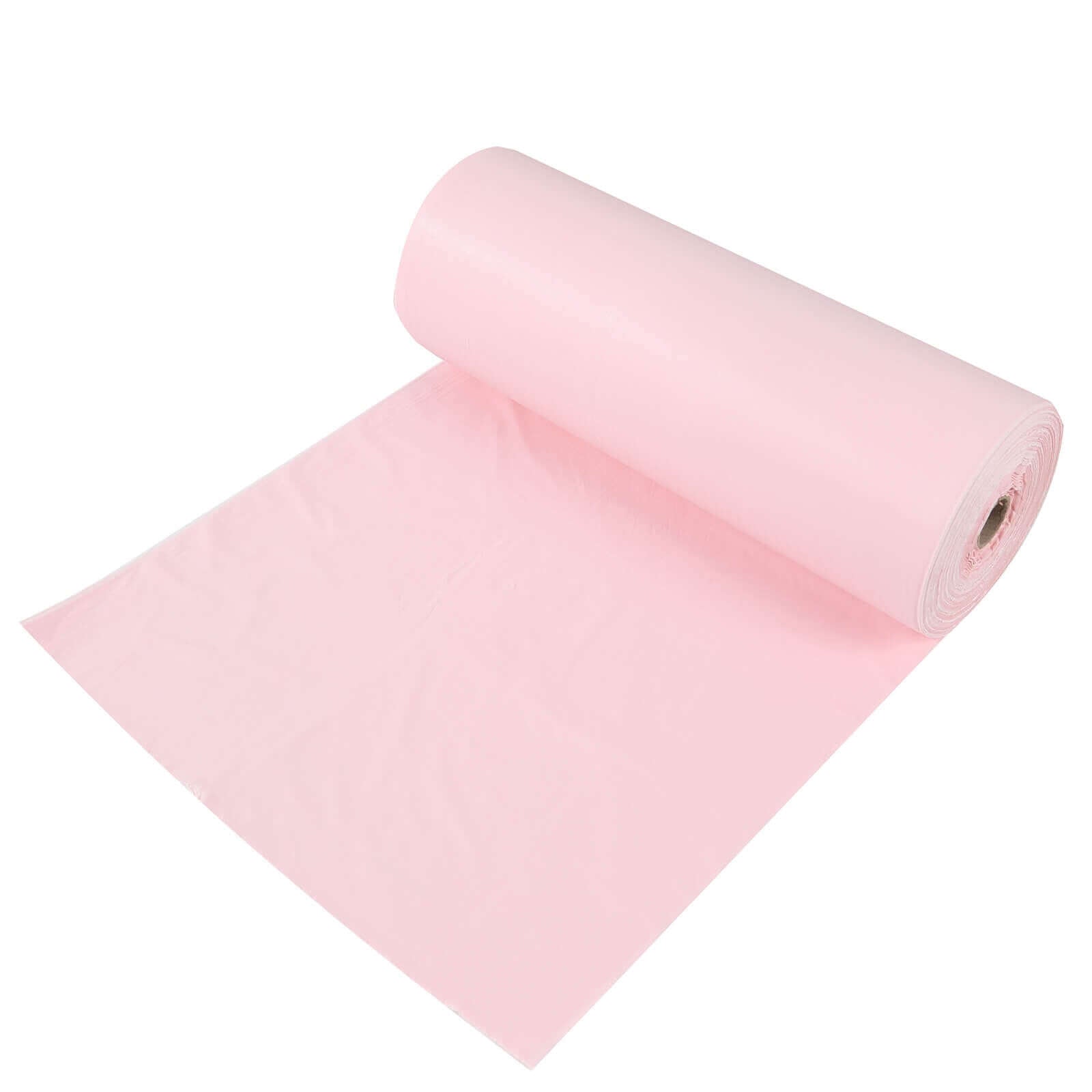 Customizable Blush Plastic Table Cover Roll with Slide Cutter - High - Quality & Durable, 54x300ft