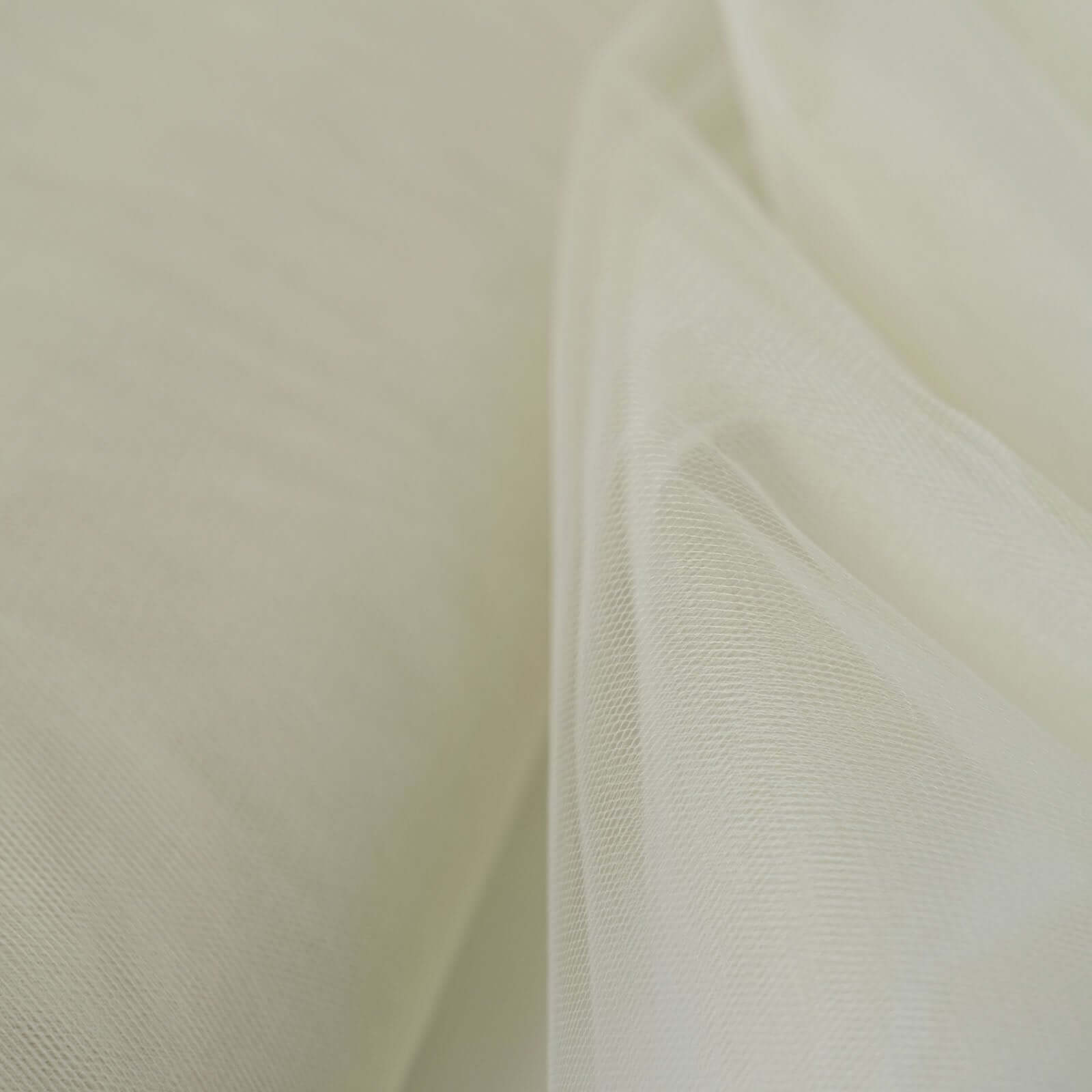 50-Yard Beige Tulle Fabric Bolt, 108 Inches Wide, Ideal for DIY Crafts
