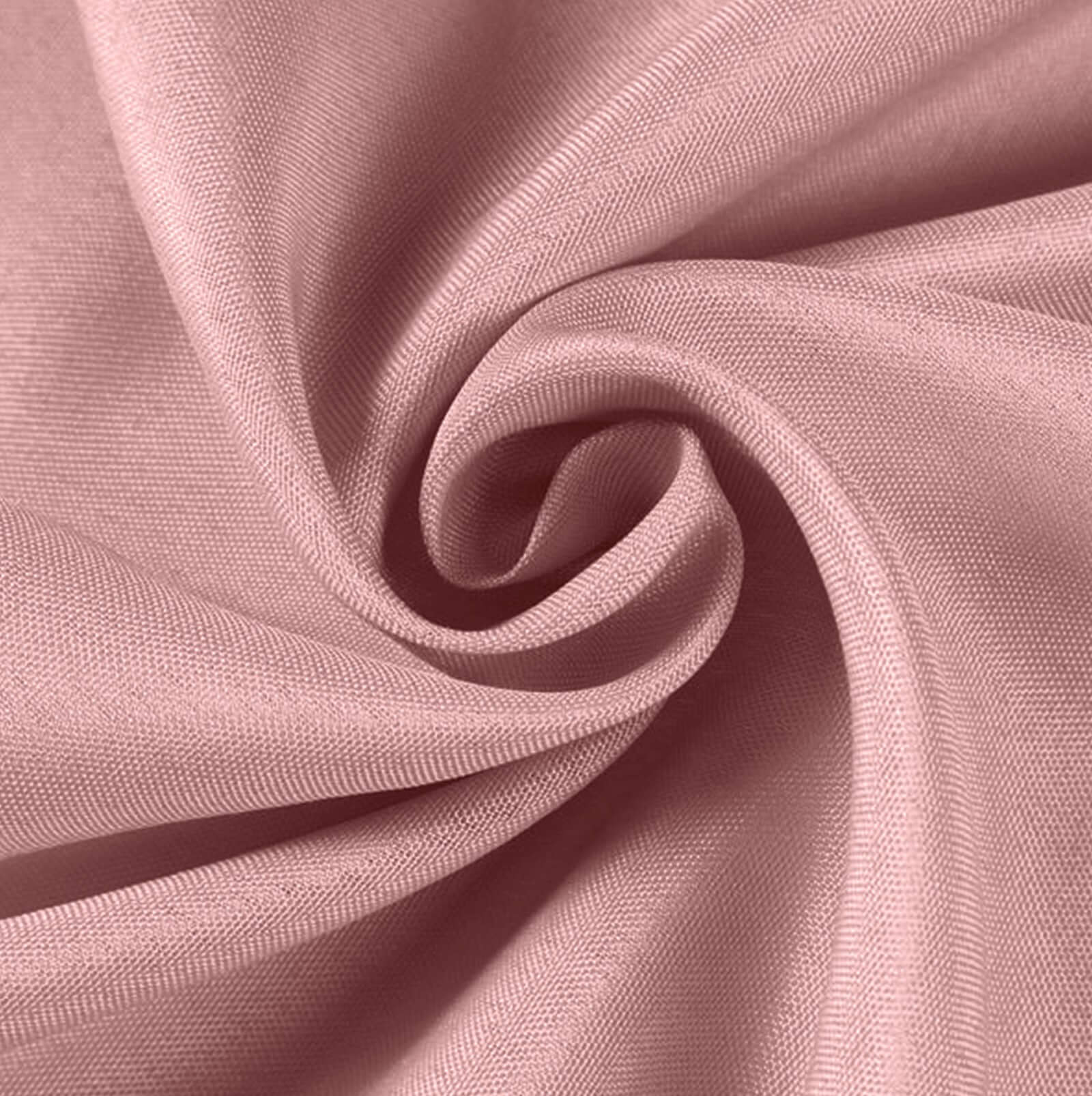 Set of 5 Dusty Rose Polyester Chair Sashes, 6 Inches Wide by 108 Inches Long