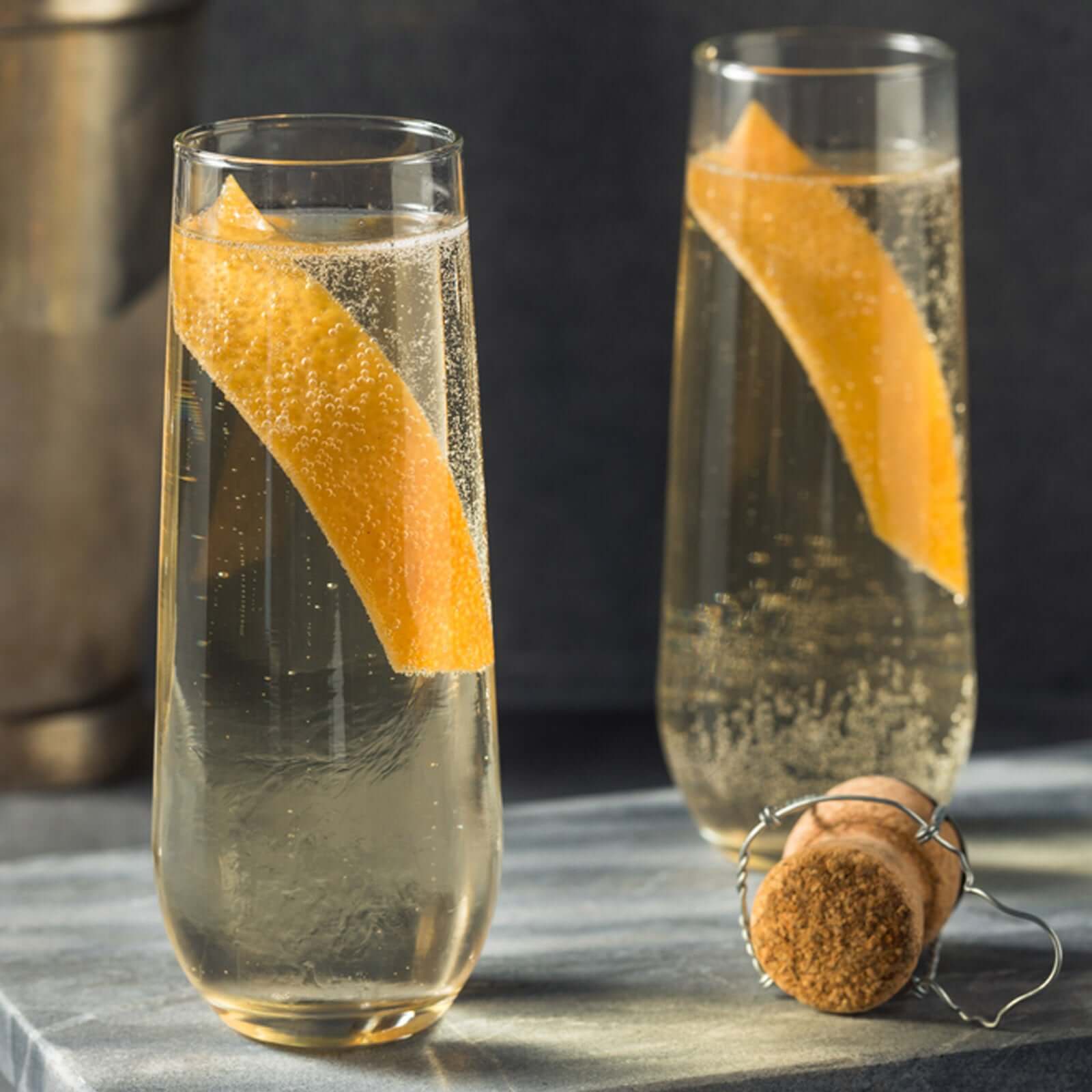 6-Piece Set of Reusable 9oz Clear Plastic Stemless Champagne Flutes - Perfect for All Occasions