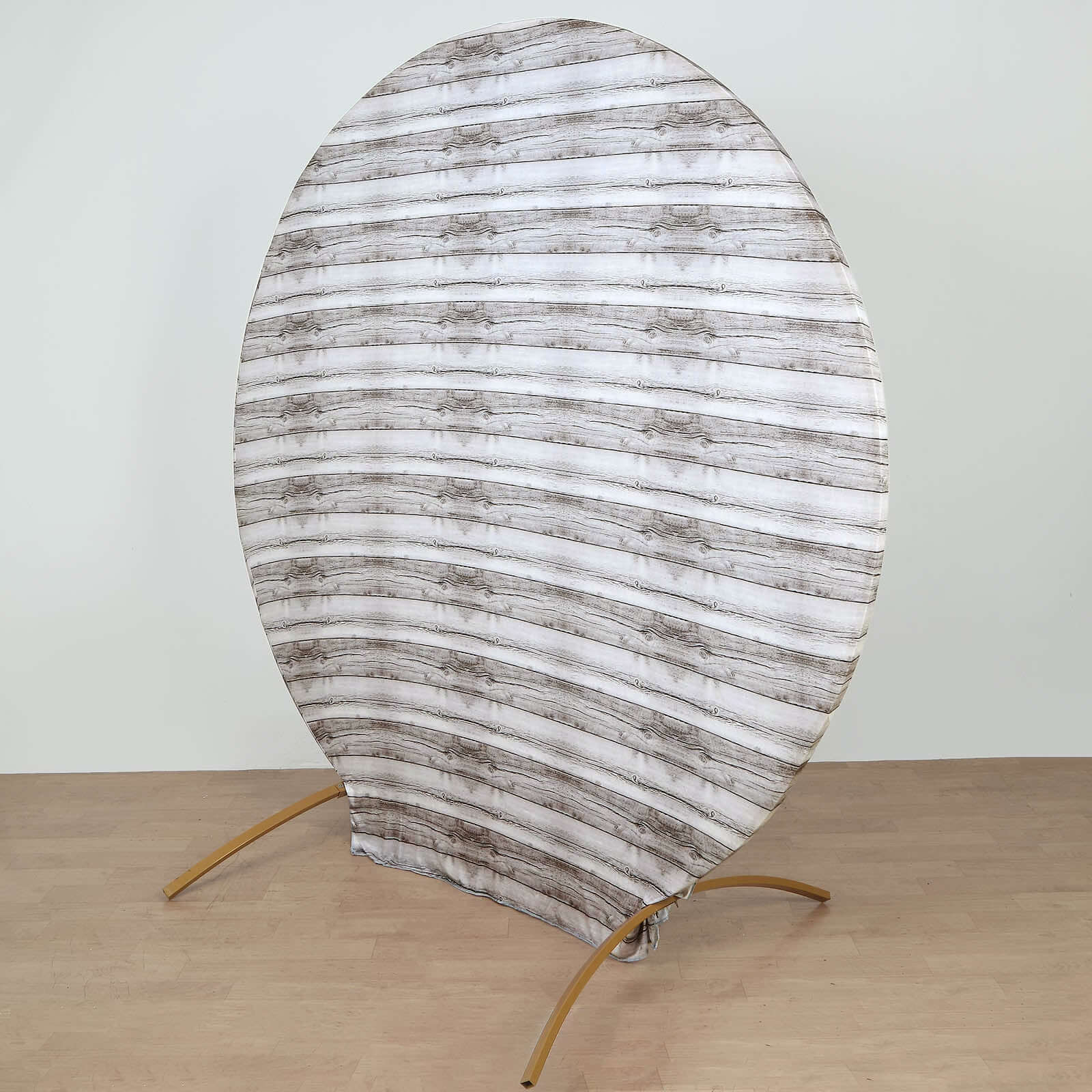 7.5ft Rustic White Spandex Backdrop Stand Cover - Perfect Fit!