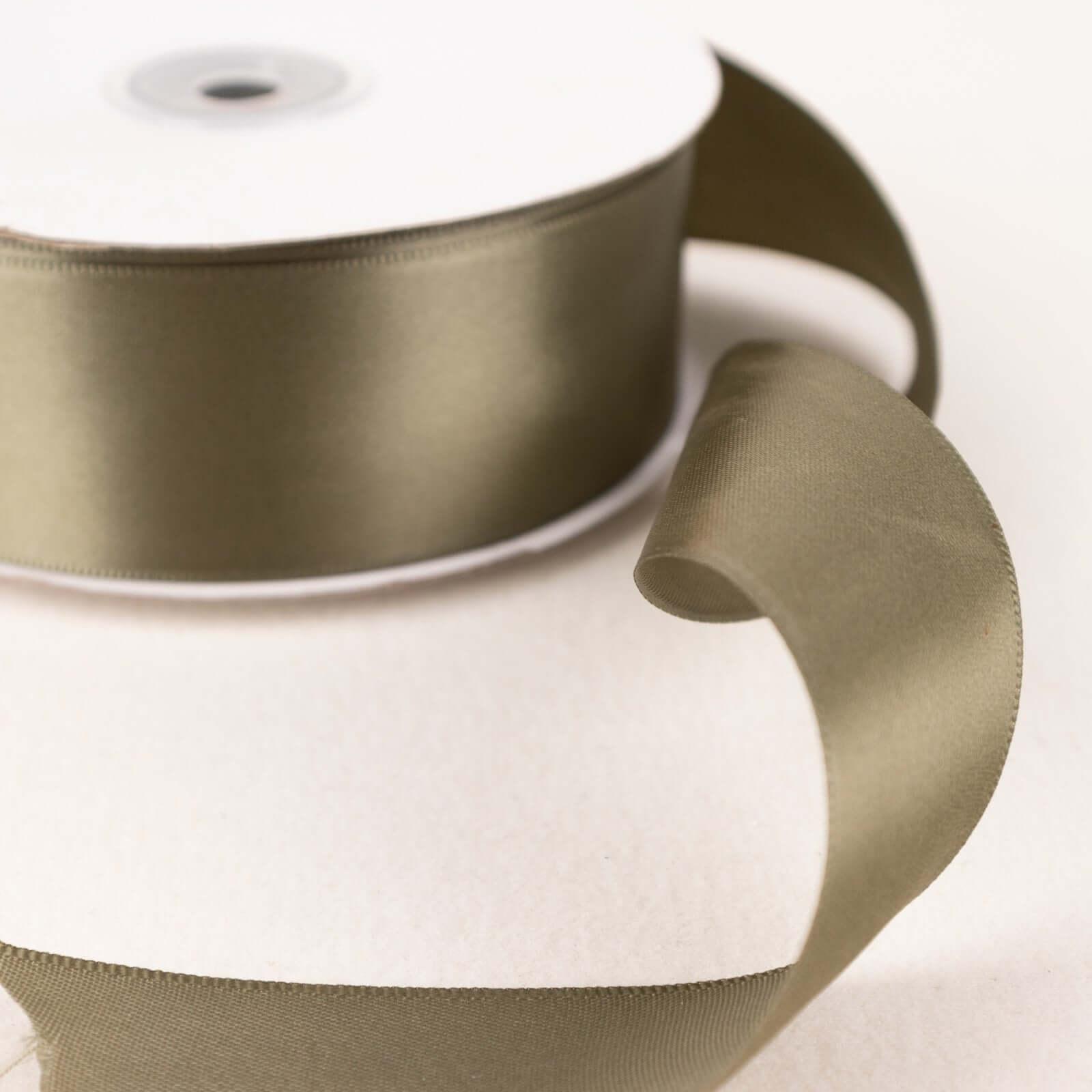 Get This 50-Yard 1.5-Inch Dusty Sage Green Single-Face Decorative Polyester Satin Ribbon