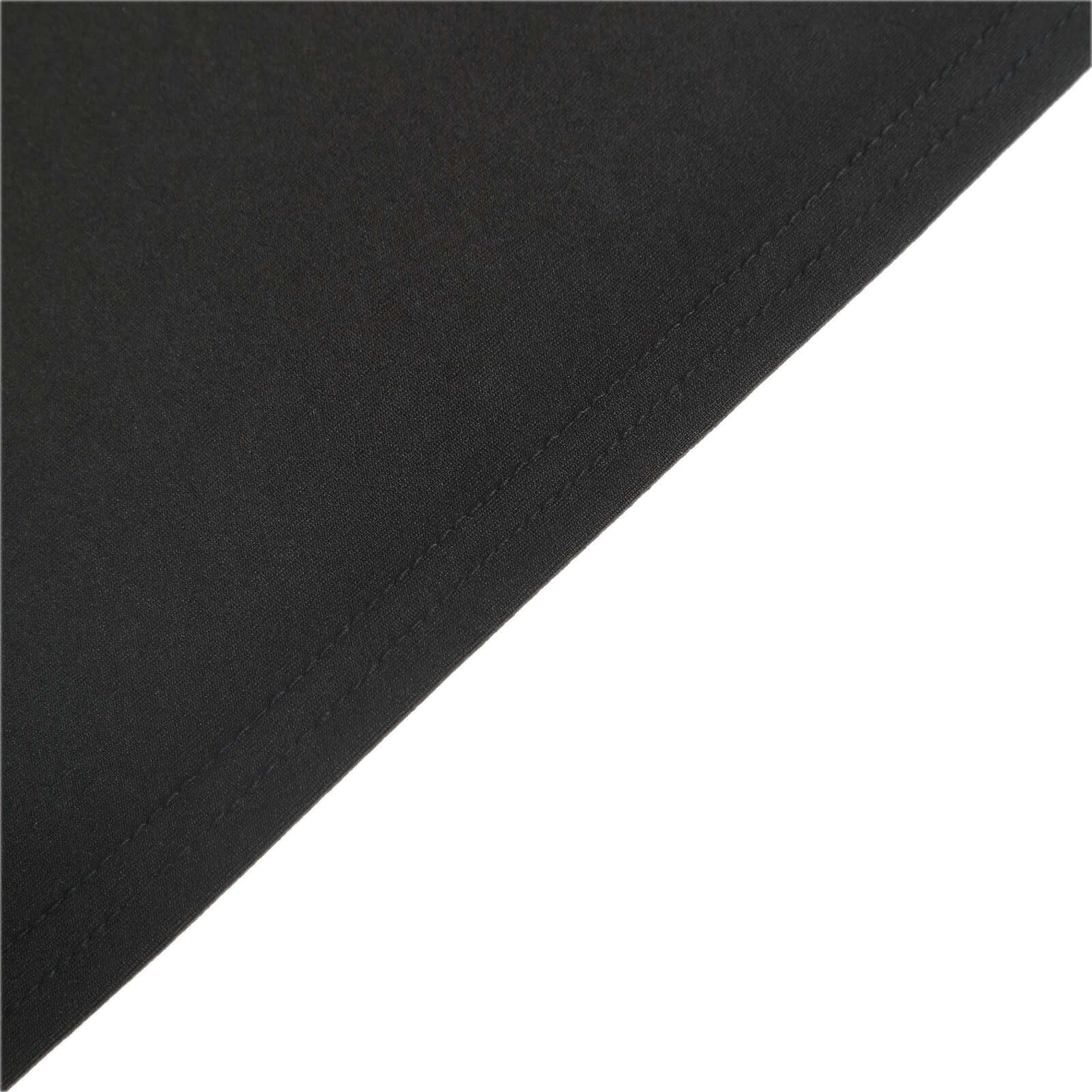 Hot Deal! Set of 4 Custom-Fitted Matte Black Spandex Half Moon Wedding Arch Backdrop Covers in 4 Sizes