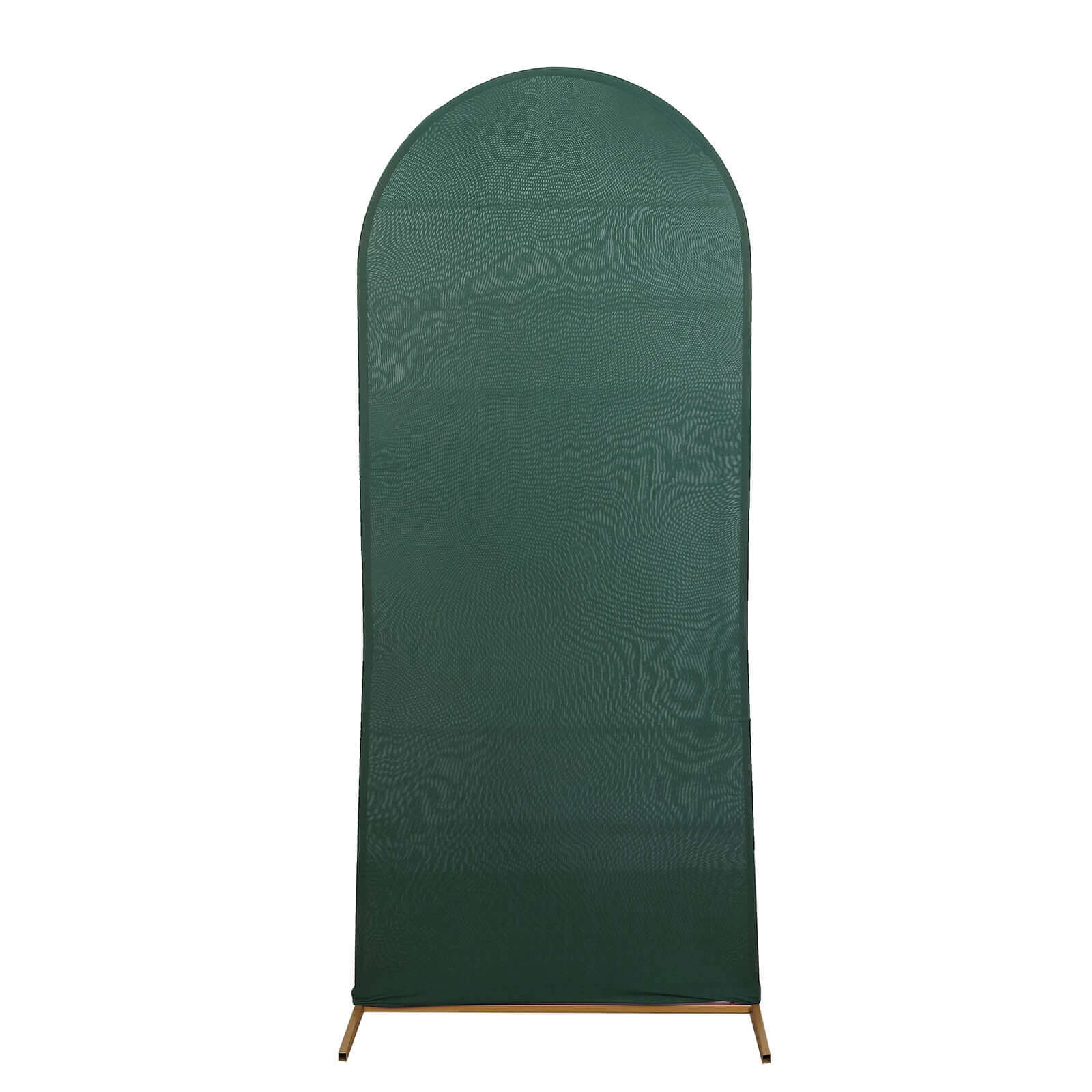 5ft Double - sided Matte Emerald Green Spandex Fitted Cover for Round Top Wedding Arch