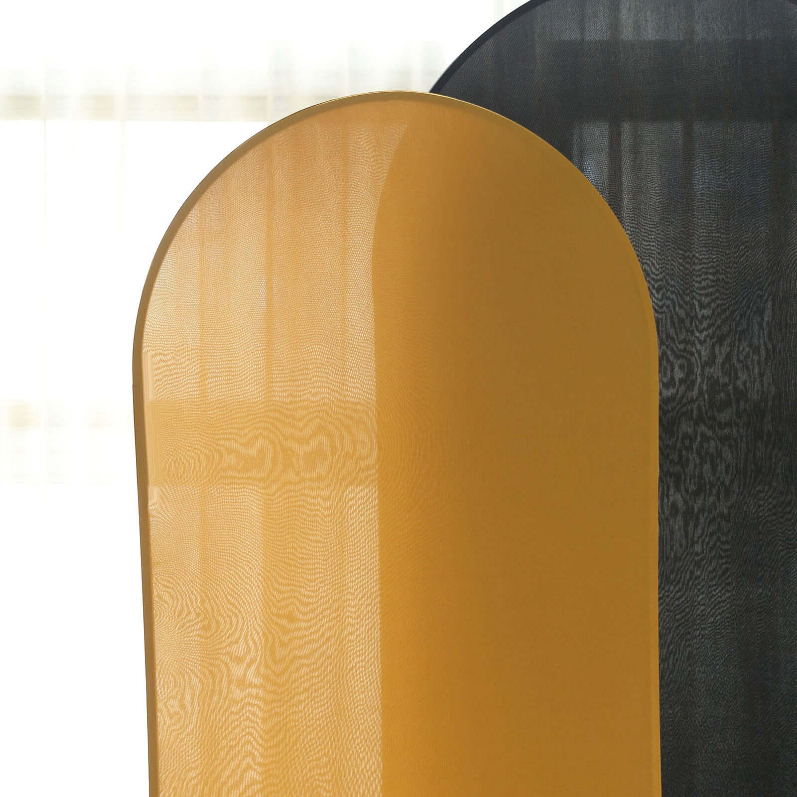Exclusive 6ft Matte Gold Spandex Fitted Cover for Round Top Wedding Arch - Ideal Decor!