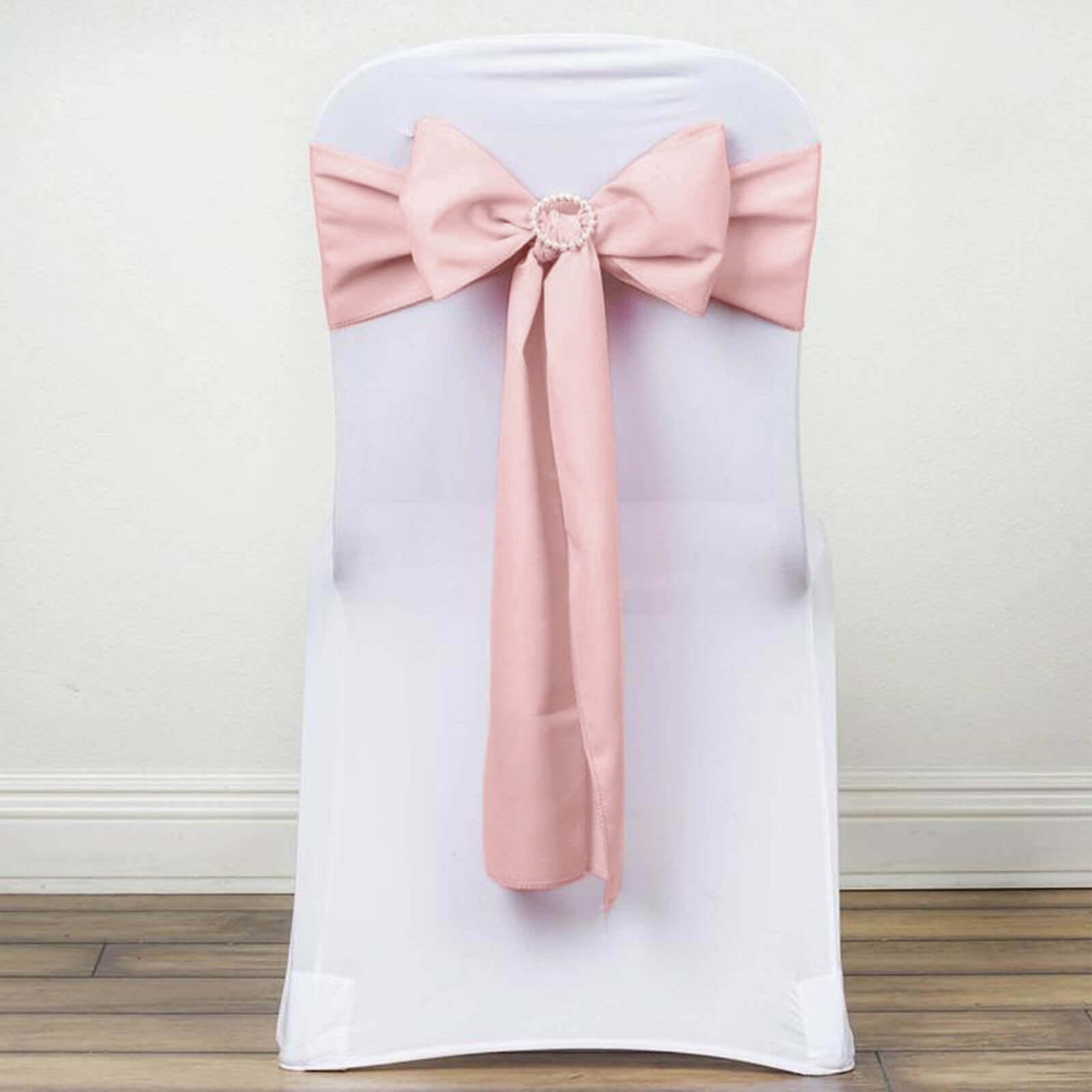Hot Deal! 5-Pack Blush Polyester Chair Sashes 6x108