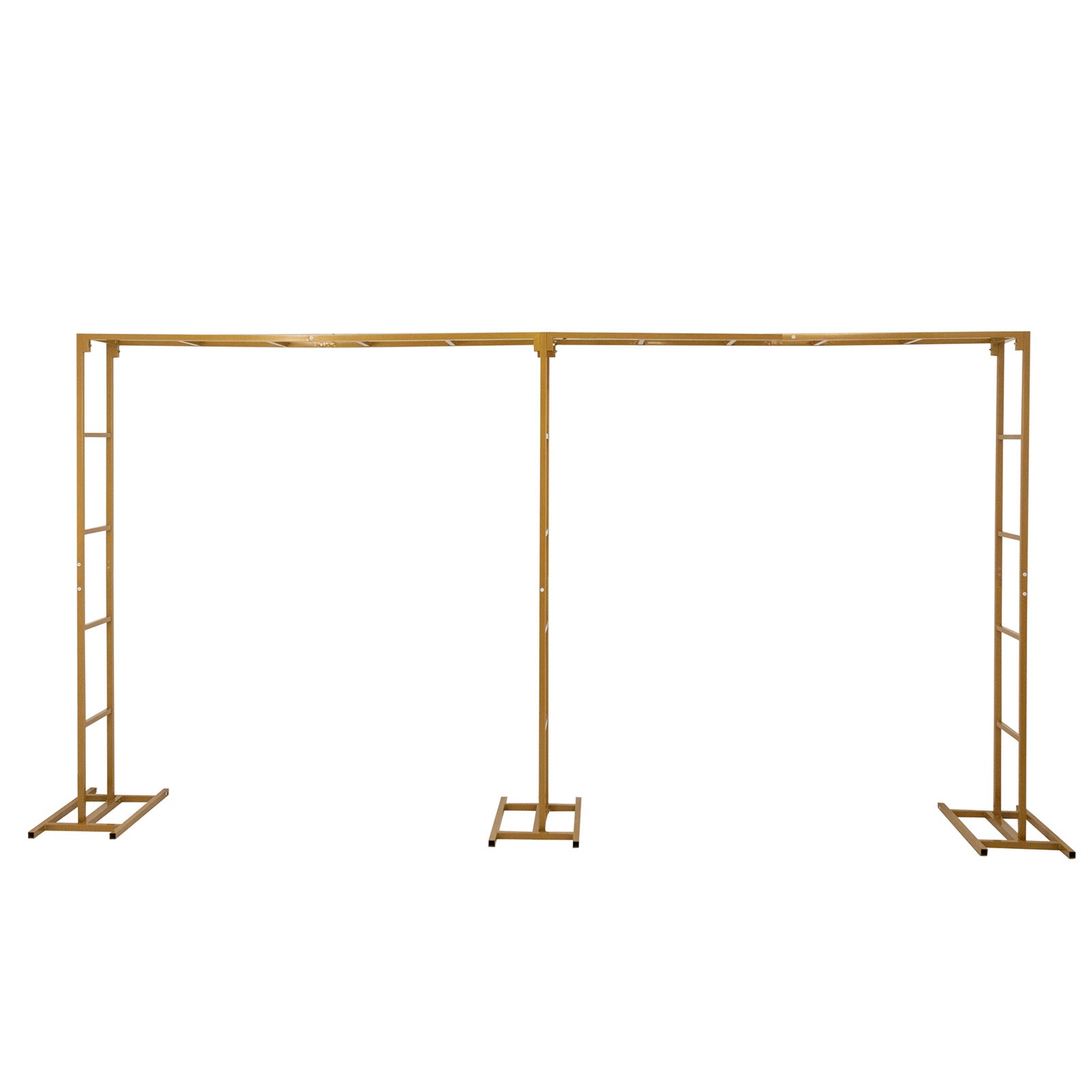 Hot Sale! 6ft x 12ft Freestanding Gold Rectangular Arbor Backdrop Stand for Party Decor