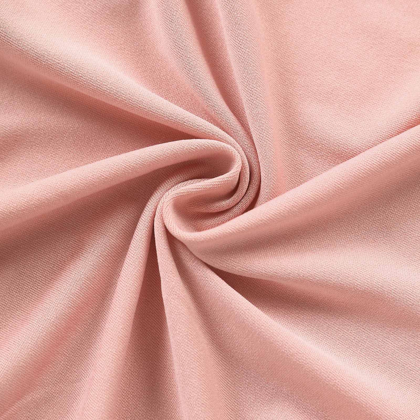 Hot Sale! 8ft Dusty Rose Spandex Fitted Cover for Half - Moon Wedding Backdrop Stand