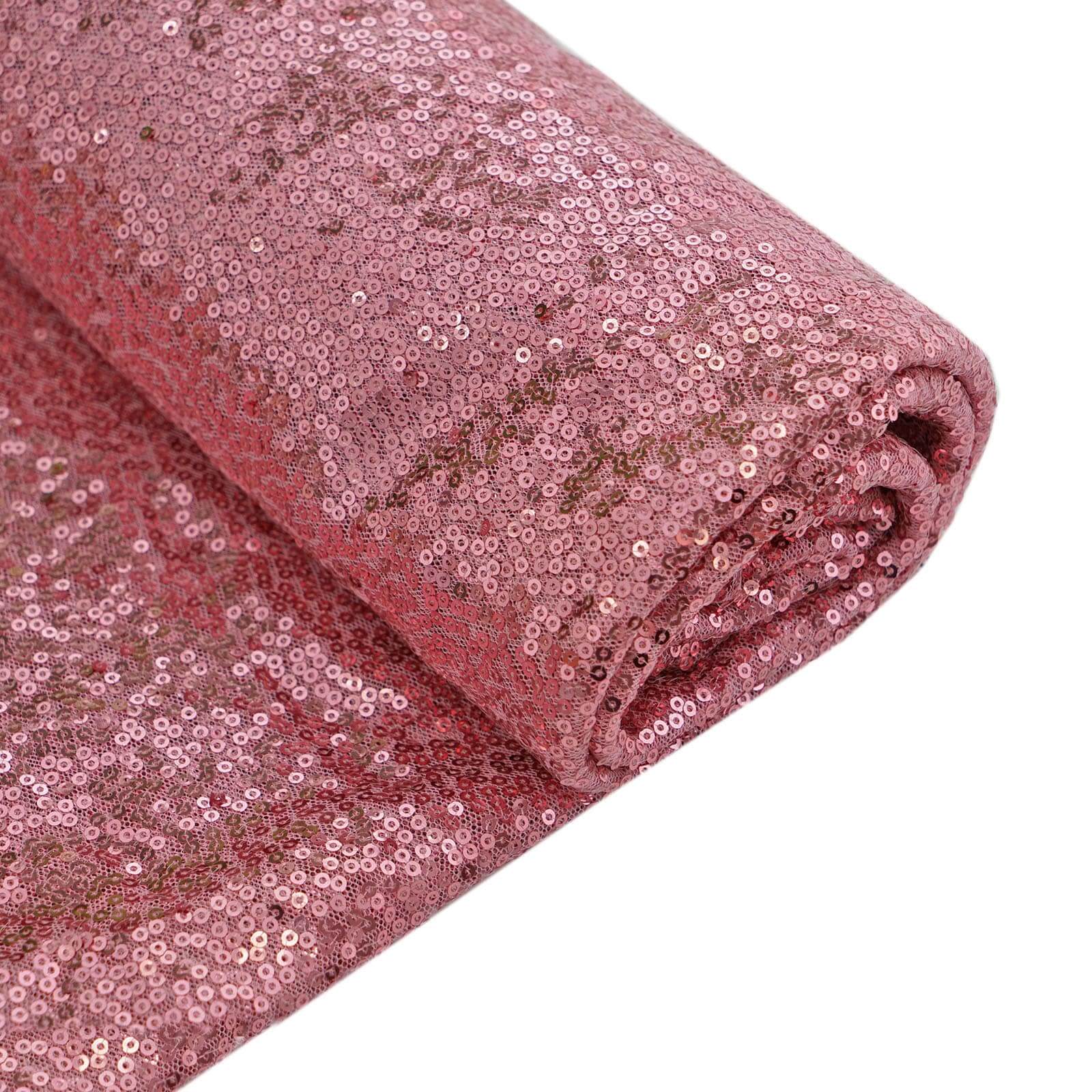 Hot Sale! 54-Inch Wide, 4-Yard Pink Sequin Fabric Roll for DIY Crafts
