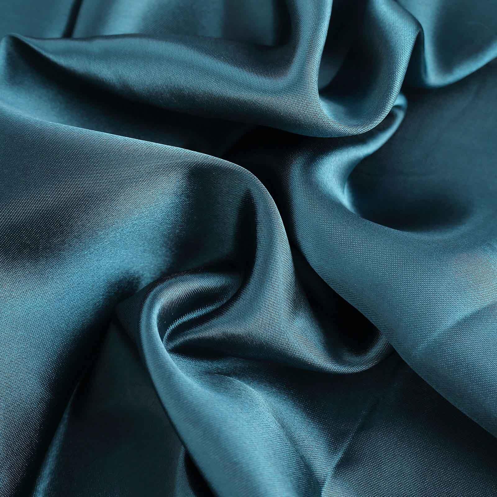 Huge Discount! 10-Yard by 54-Inch Peacock Teal Satin Fabric Bolt for Various Uses