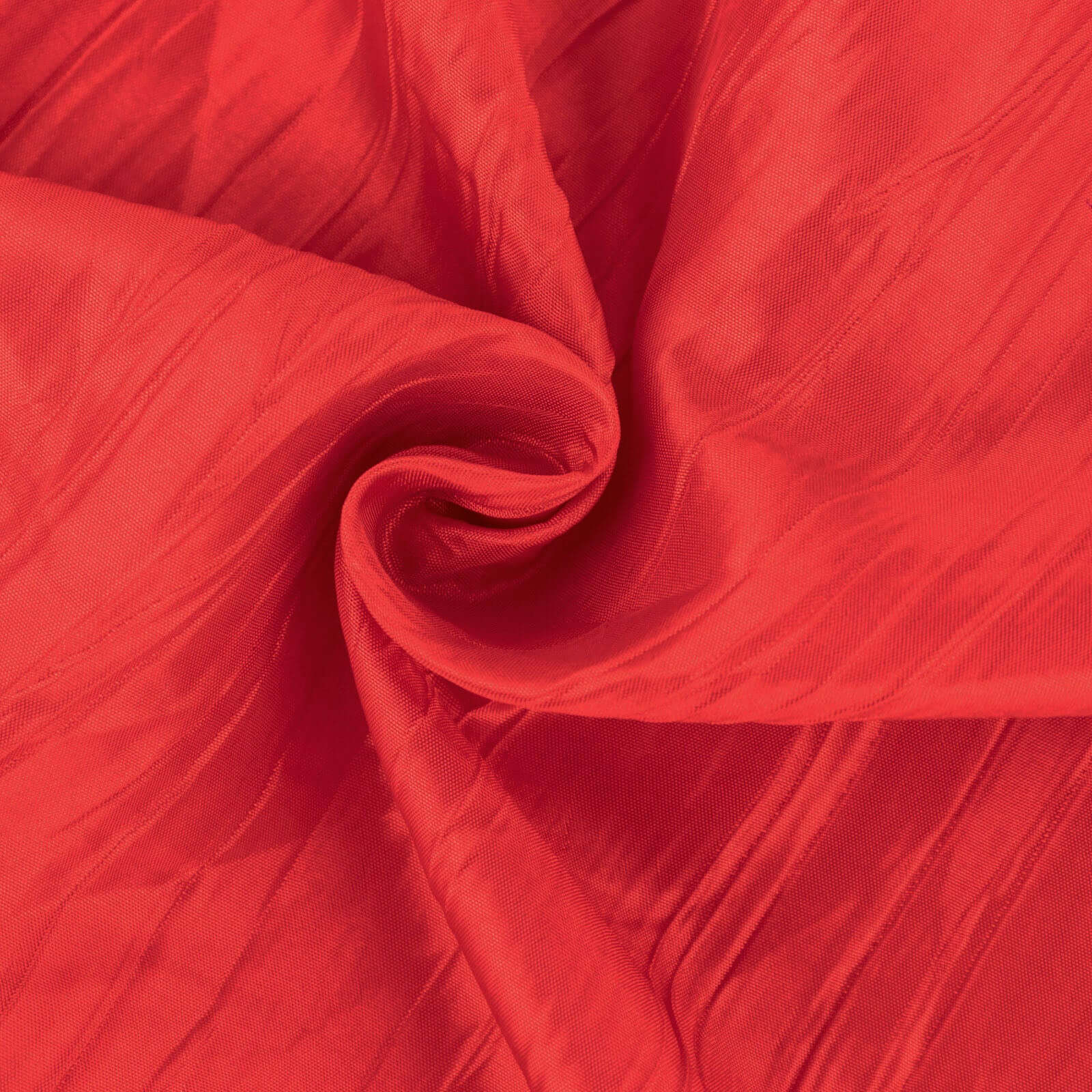 10-Yard Red Accordion Crinkle Taffeta Fabric Bolt, 54 Inches Wide