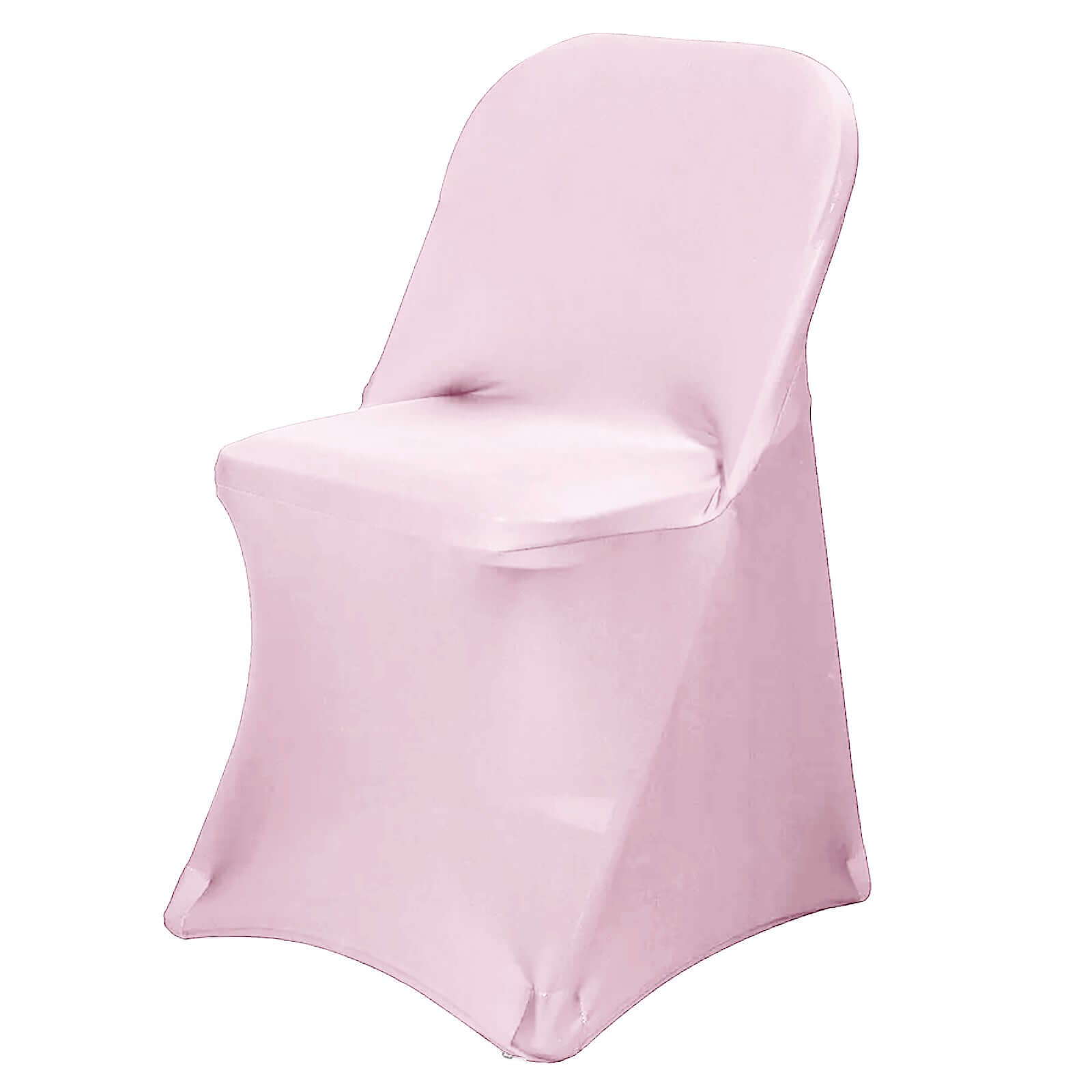 Reusable & Wrinkle-Resistant 160GSM Pink Spandex Stretch Slipcover for Folding Chairs