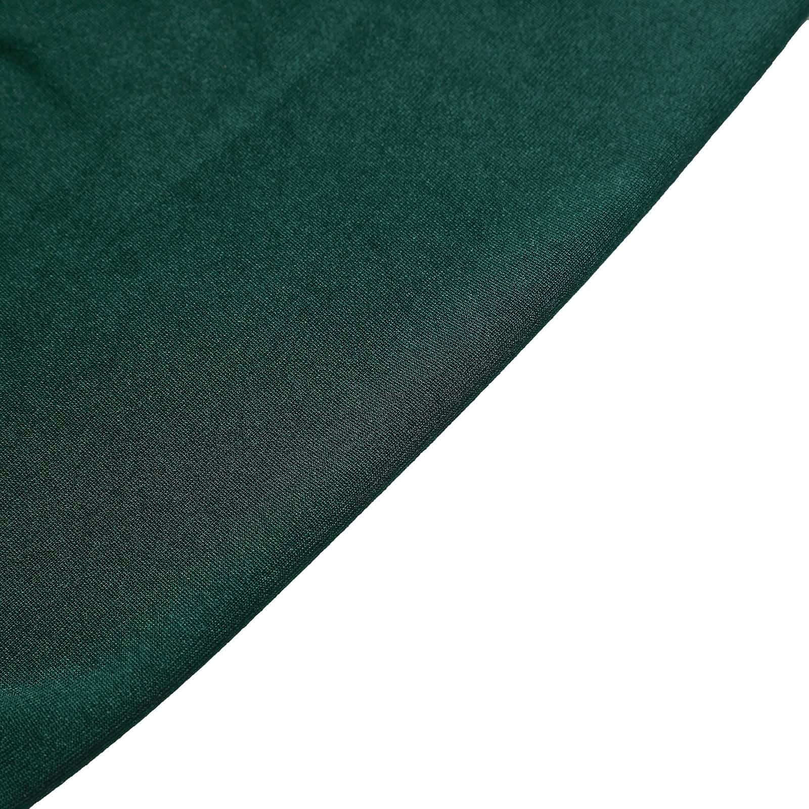 5-Pack Hunter Emerald Green Stretch Spandex Chair Sashes - Heavy Duty for Events