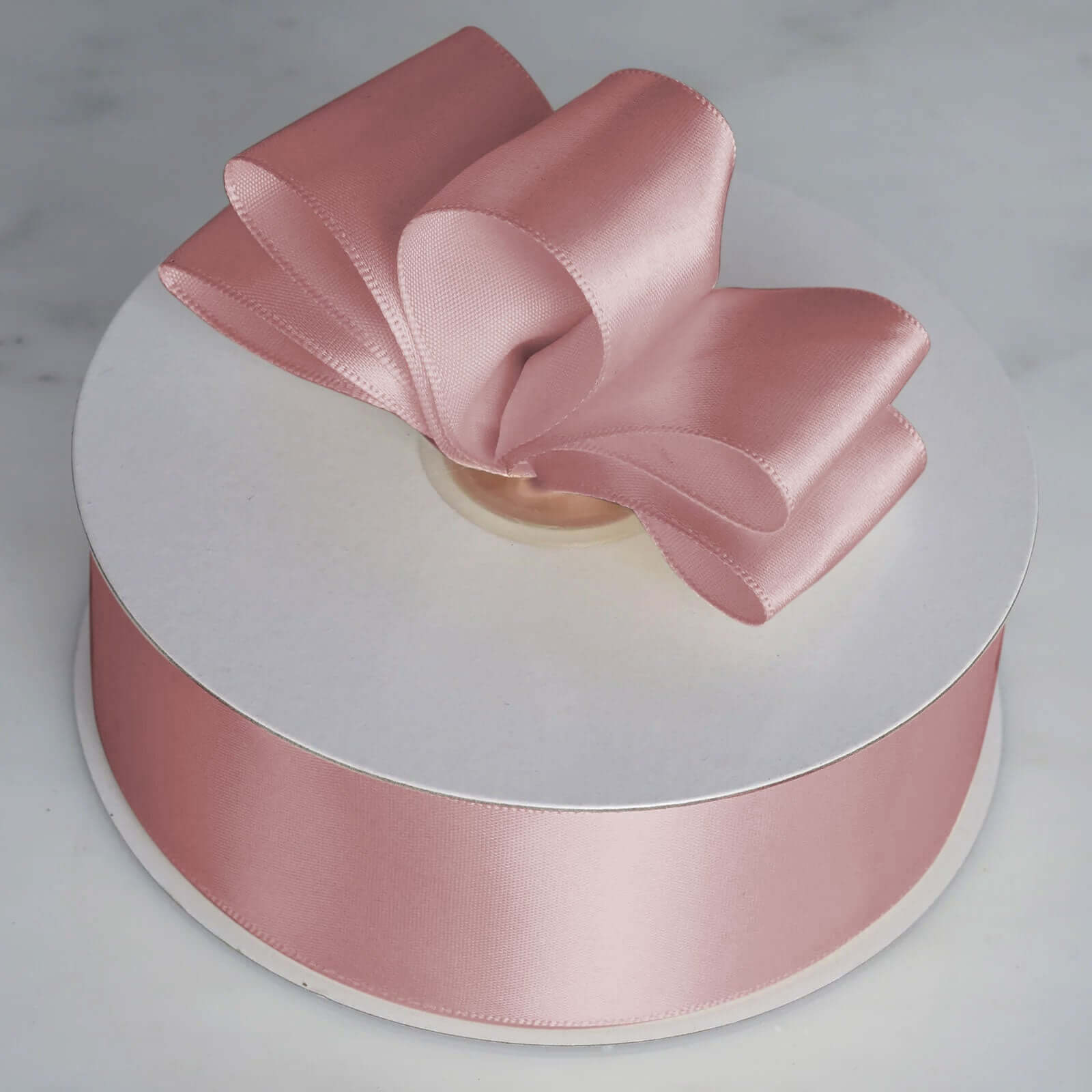 50 Yards 1.5" Dusty Rose Decorative Satin Ribbon - Ideal for Events