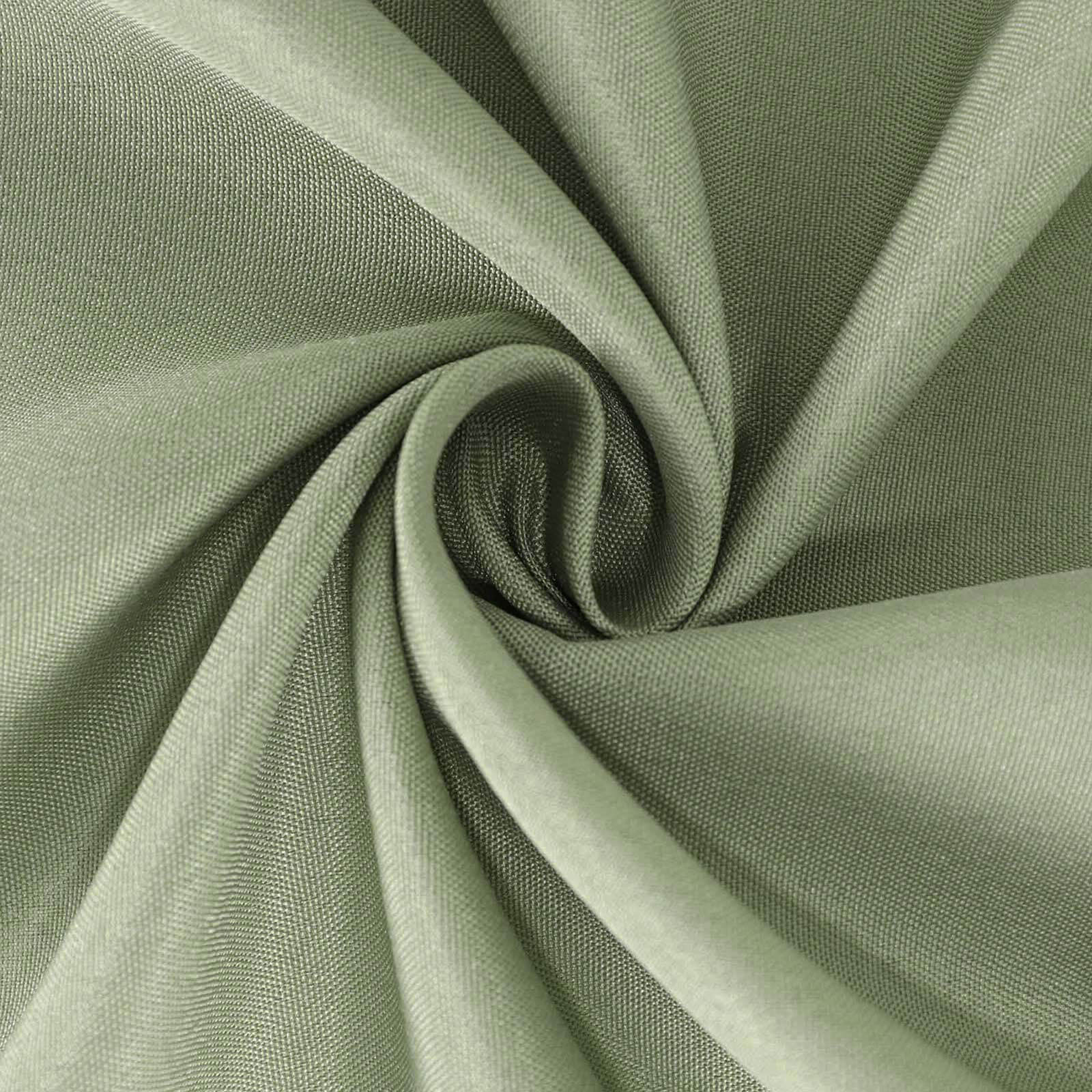 10-Piece Stain-Resistant Polyester Slip-On Chair Covers in Dusty Sage Green for Banquets