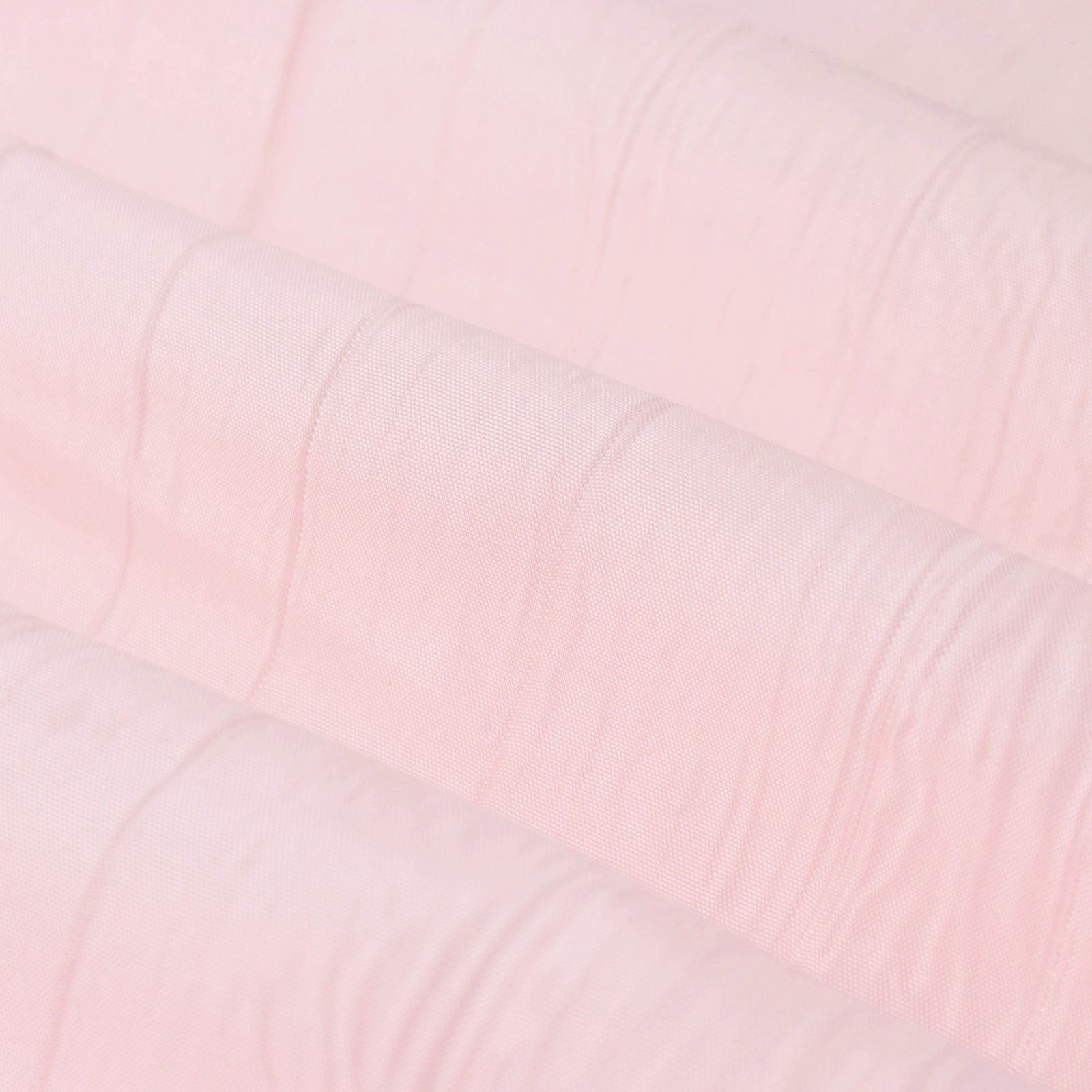 Premium Blush Accordion Crinkle Taffeta Fabric Bolt - 54 Inches Wide, 10 Yards Long