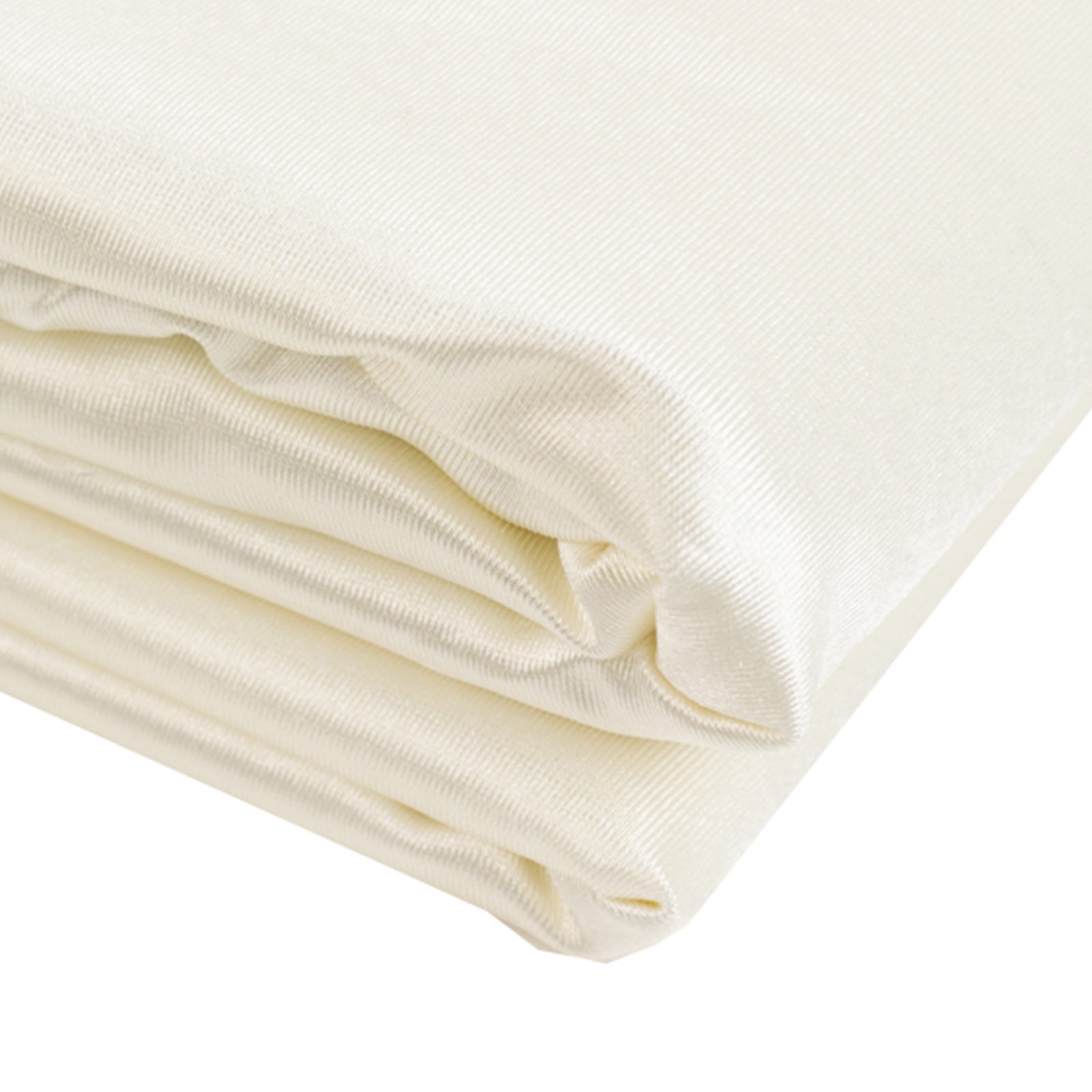 Premium Shimmer Pearl White Scuba Polyester Fabric Roll - Wrinkle Free for DIY