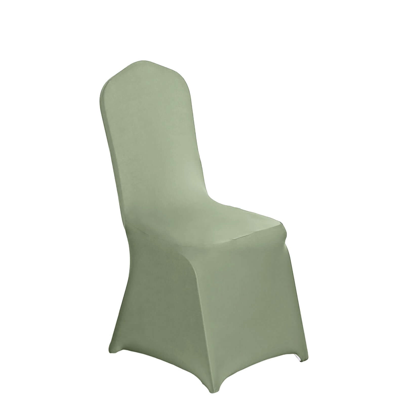 Stretch 160GSM Dusty Sage Green Spandex Slip-On Cover for Banquet Chairs